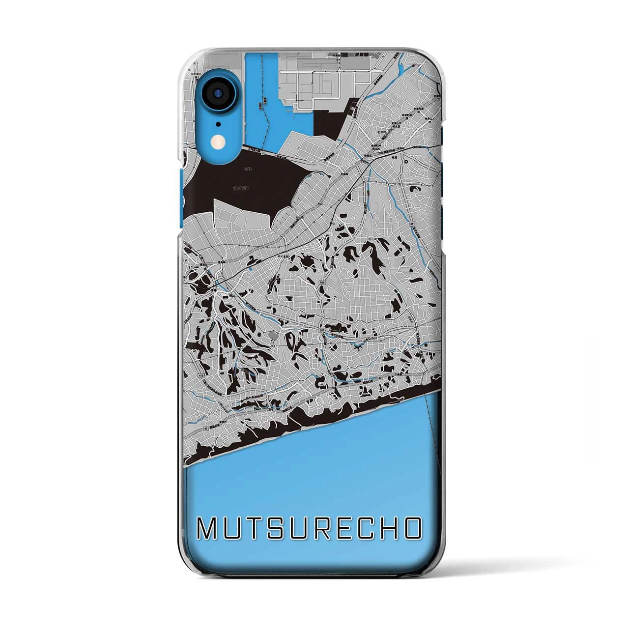 【六連町(愛知県)】地図柄iPhoneケース(クリアタイプ)