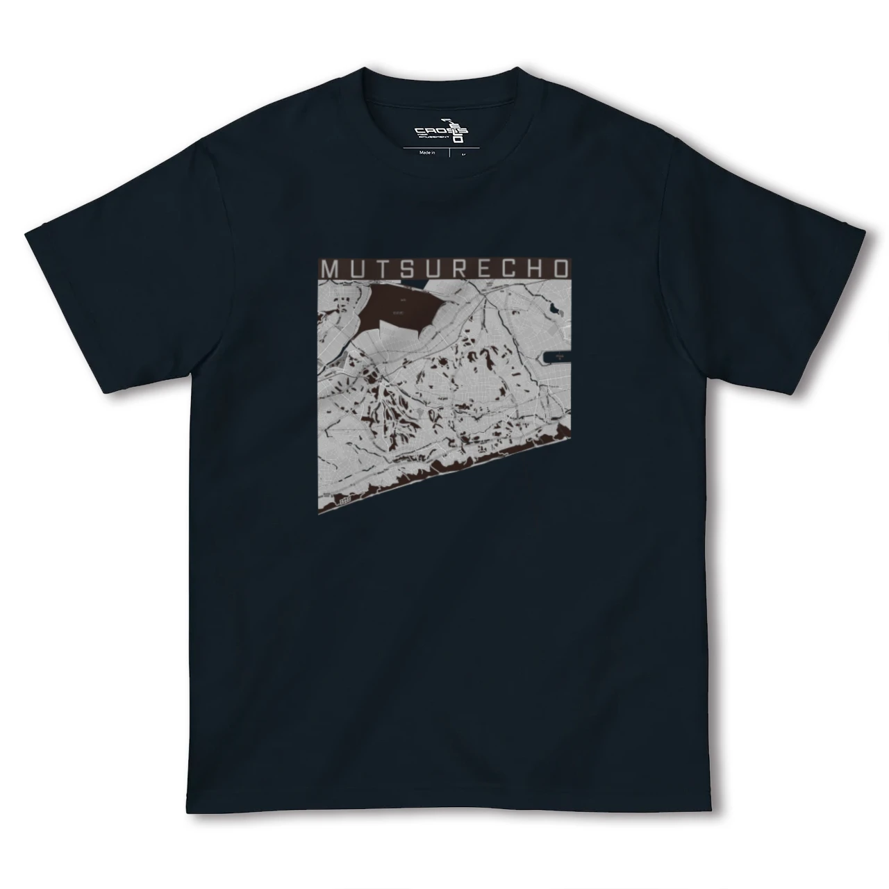 【六連町(愛知県)】地図柄ヘビーウェイトTシャツ