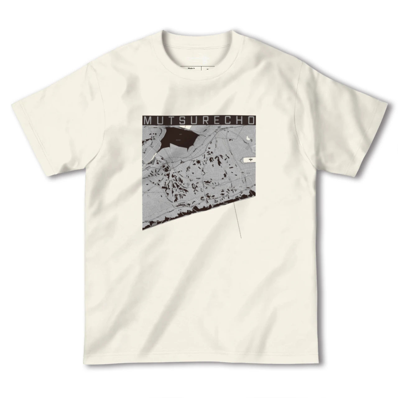 【六連町(愛知県)】地図柄ヘビーウェイトTシャツ