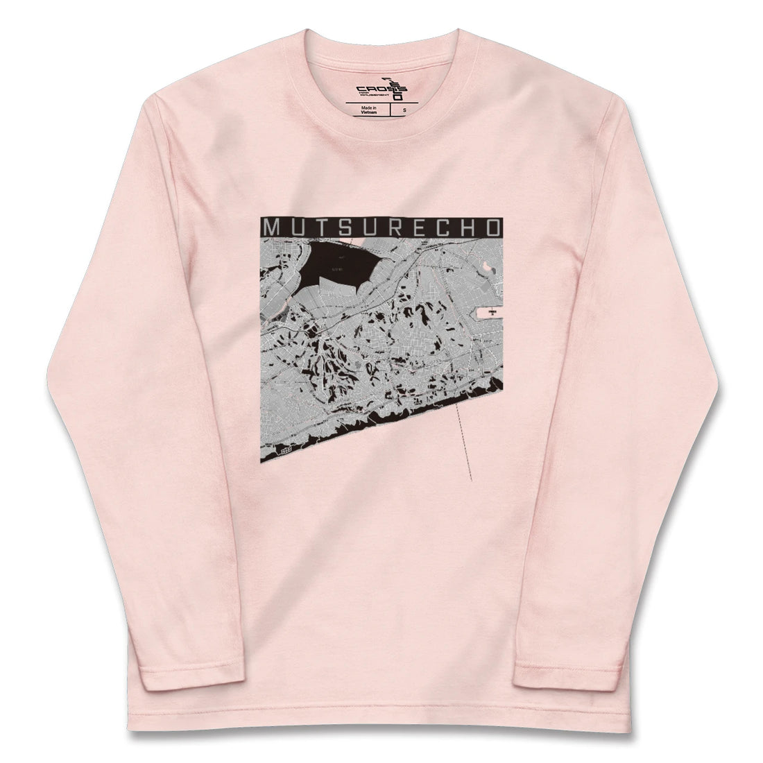 【六連町(愛知県)】地図柄ロングスリーブTシャツ