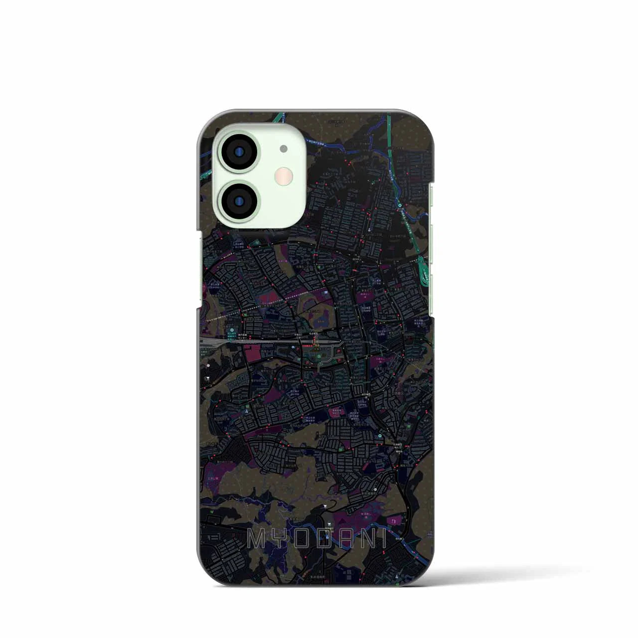 【名谷(兵庫県)】地図柄iPhoneケース(バックカバータイプ)