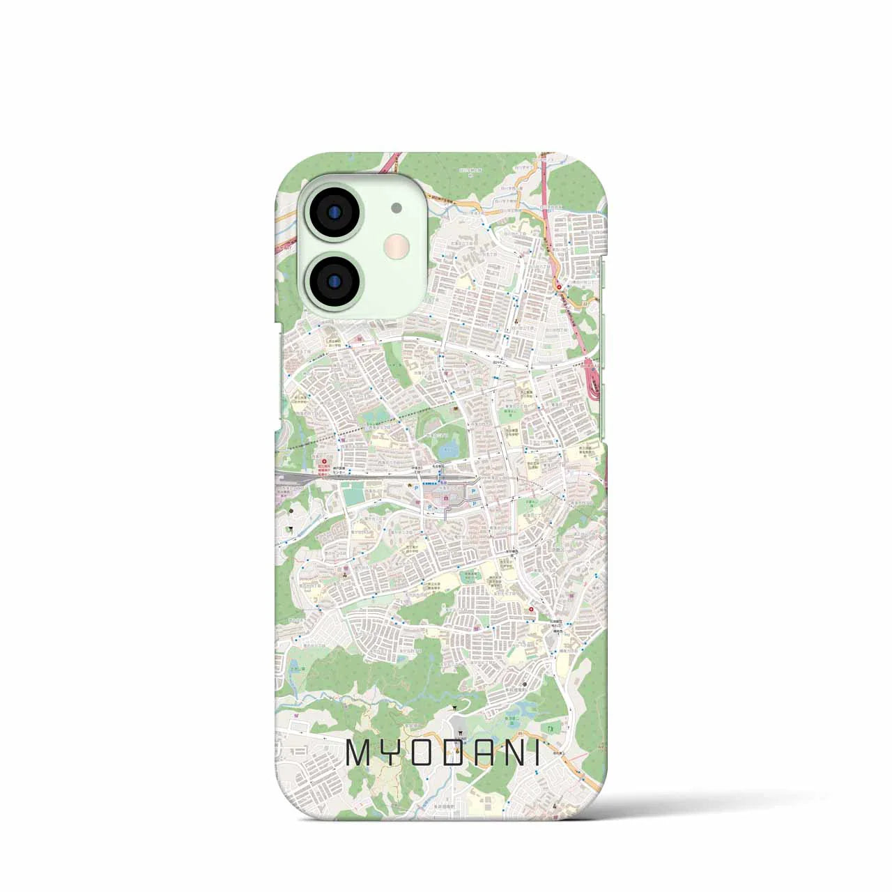 【名谷(兵庫県)】地図柄iPhoneケース(バックカバータイプ)