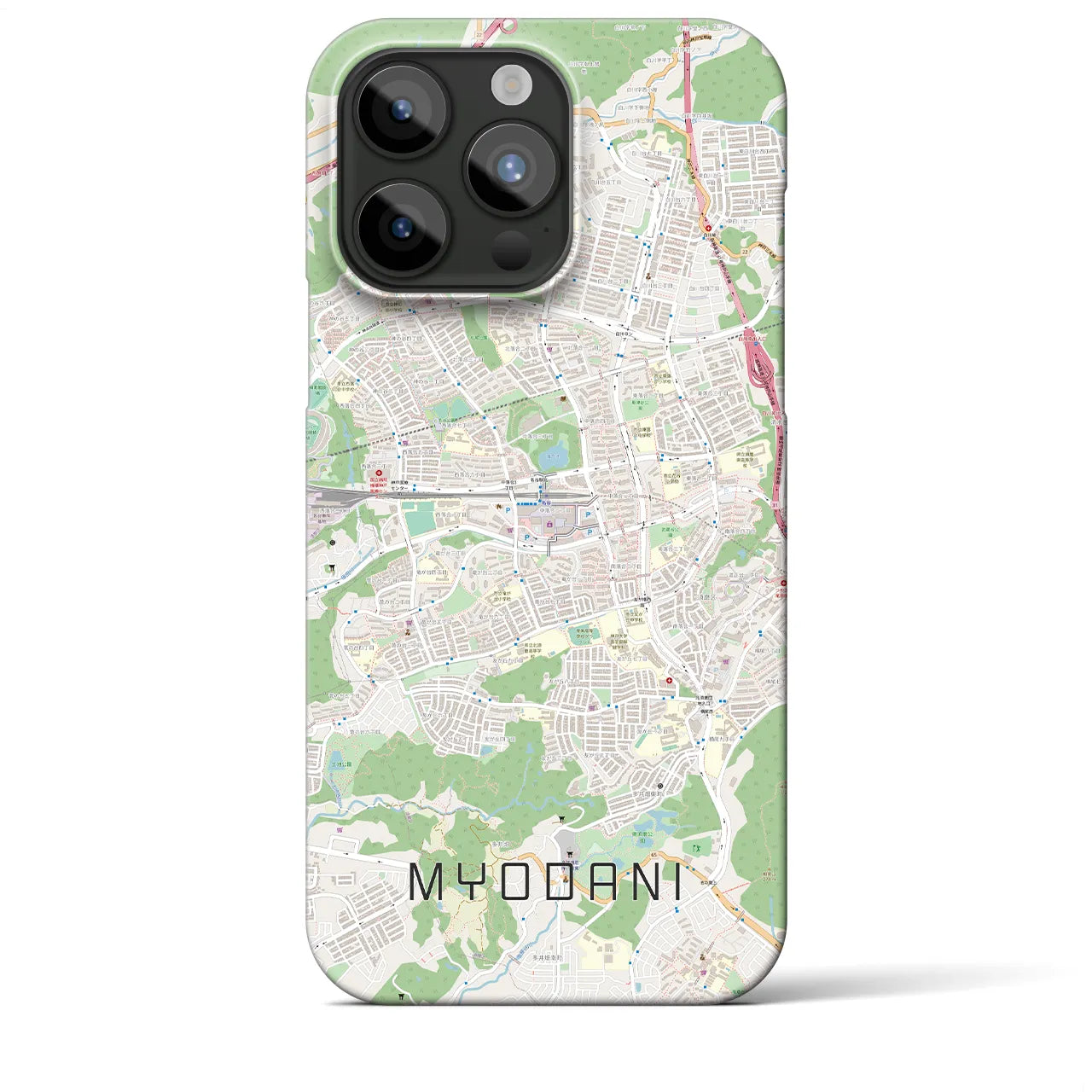 【名谷(兵庫県)】地図柄iPhoneケース(バックカバータイプ)