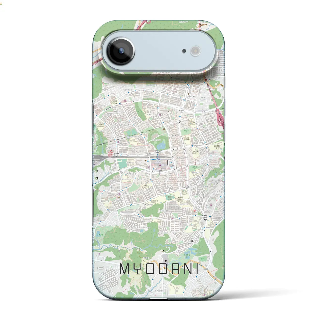 【名谷(兵庫県)】地図柄iPhoneケース(バックカバータイプ)