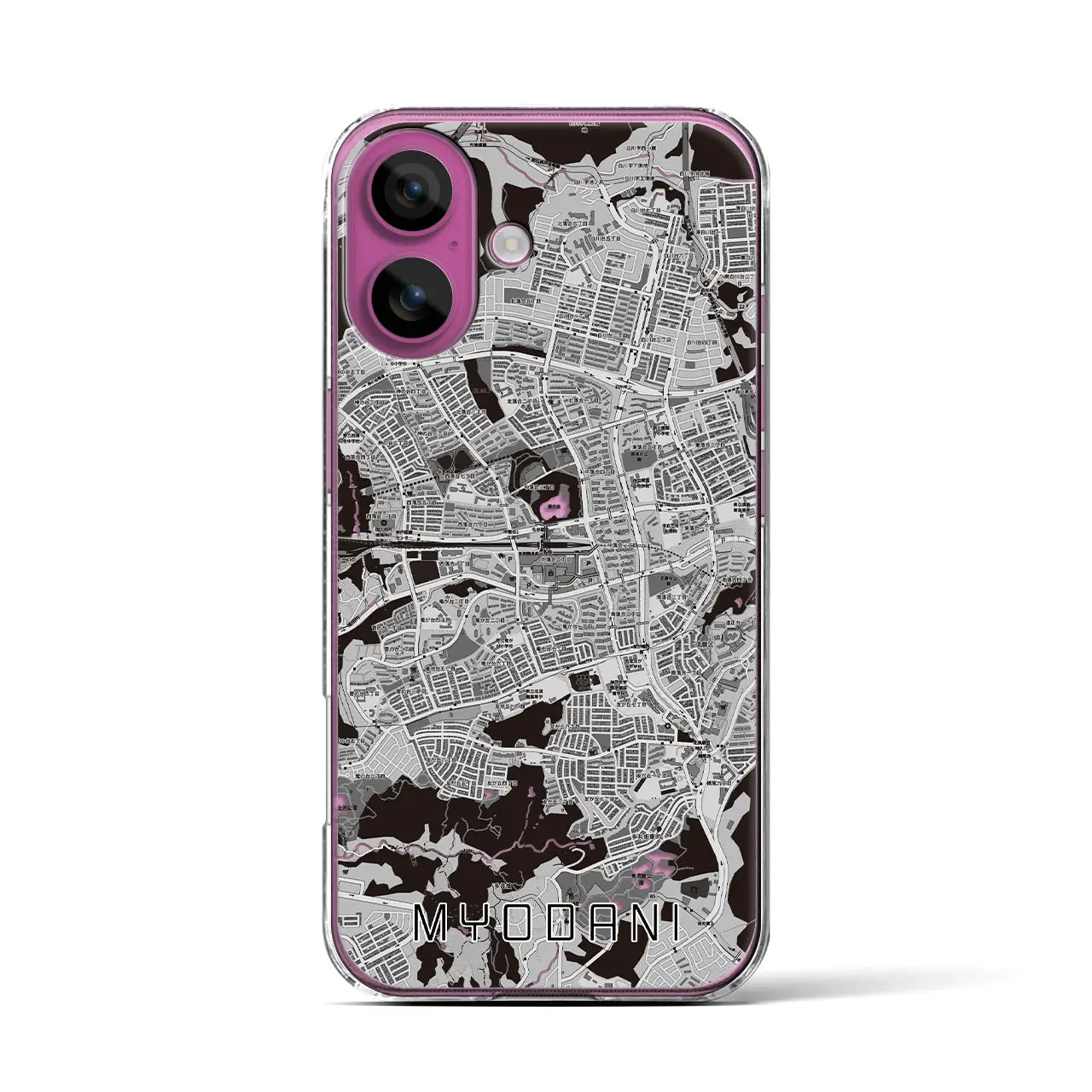 【名谷(兵庫県)】地図柄iPhoneケース(クリアタイプ)