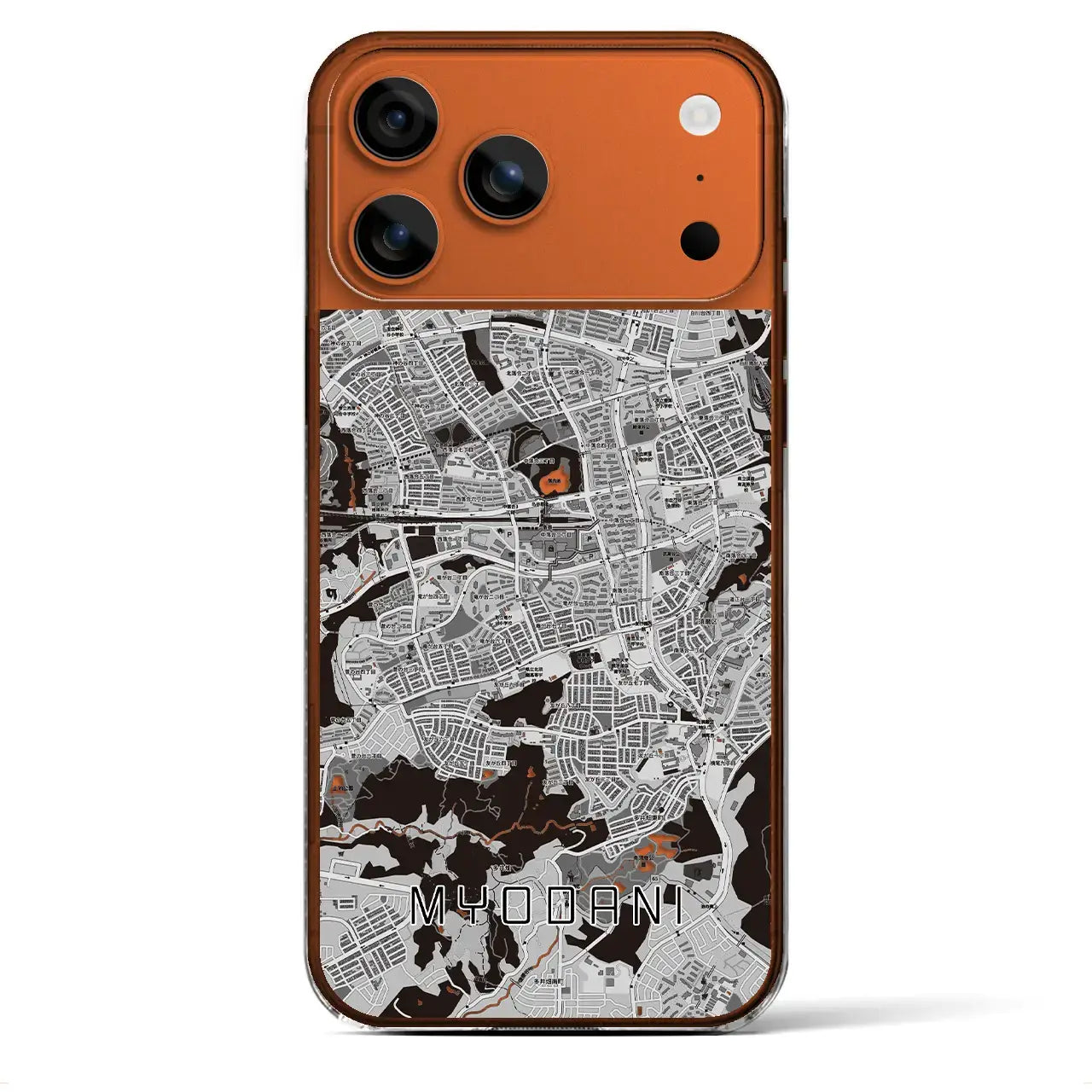 【名谷(兵庫県)】地図柄iPhoneケース(クリアタイプ)