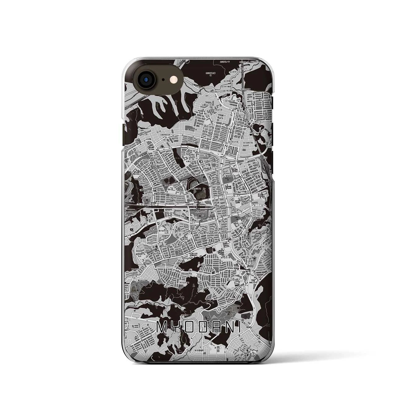 【名谷(兵庫県)】地図柄iPhoneケース(クリアタイプ)