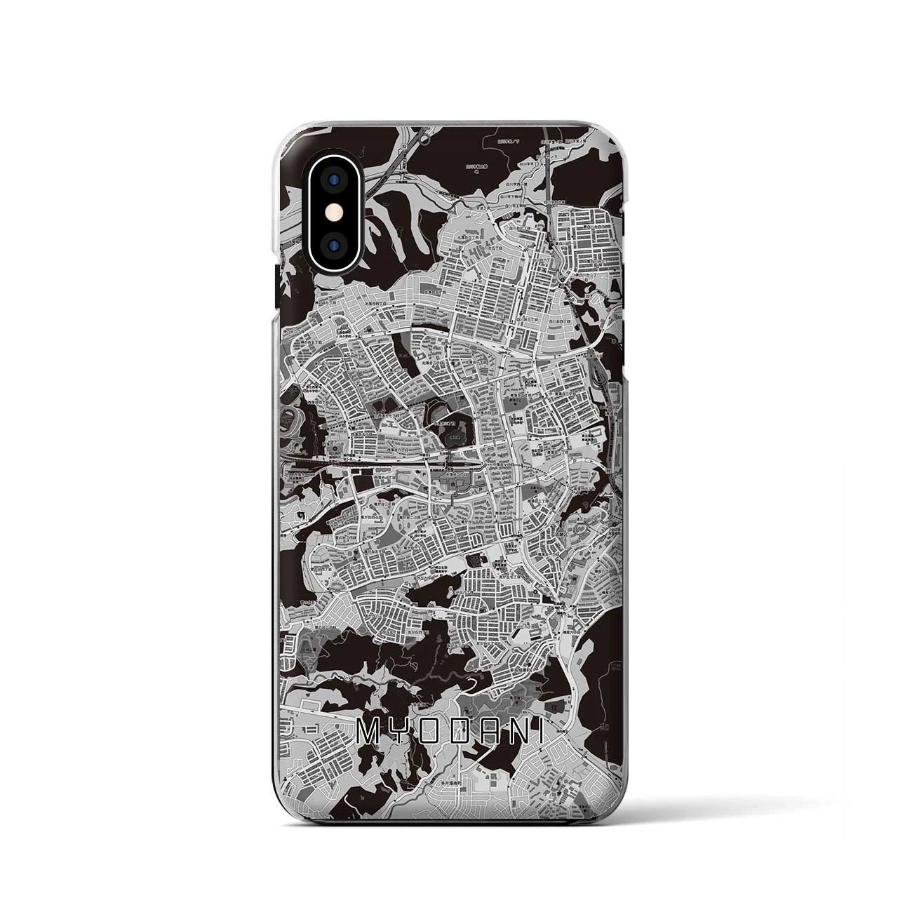 【名谷(兵庫県)】地図柄iPhoneケース(クリアタイプ)