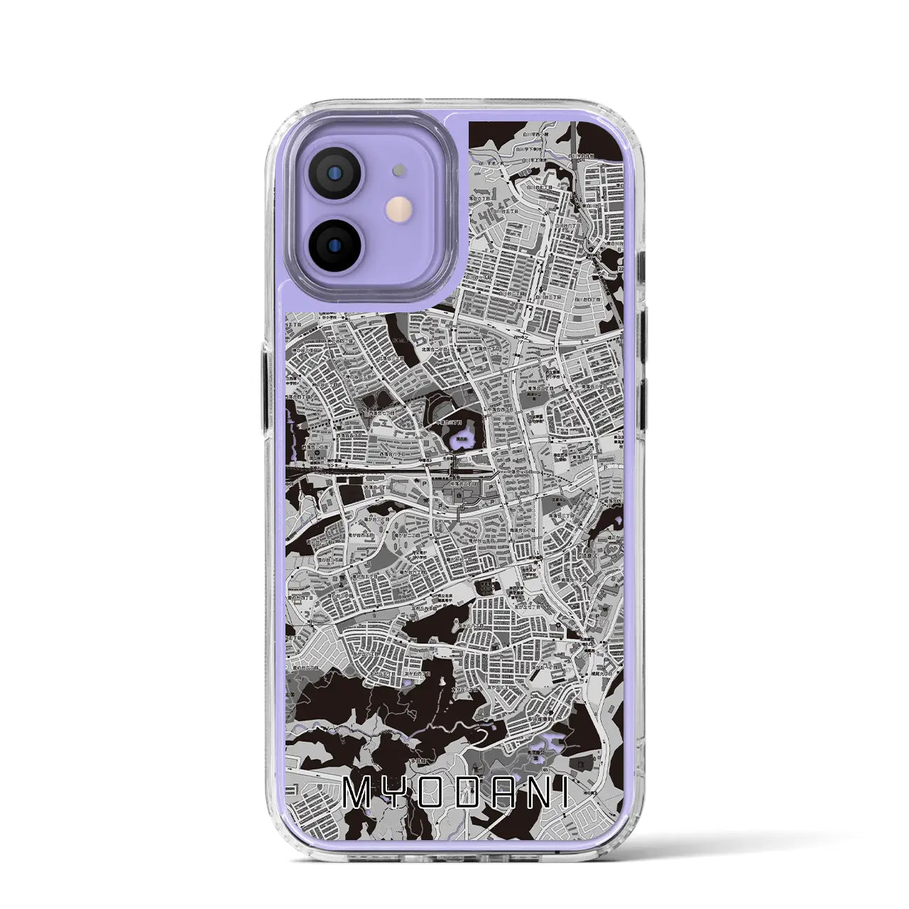 【名谷(兵庫県)】地図柄iPhoneケース(MagSafeタイプ)