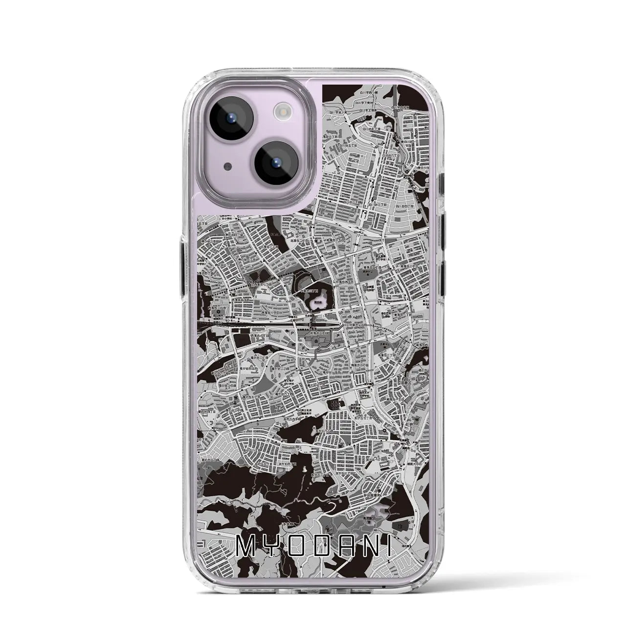 【名谷(兵庫県)】地図柄iPhoneケース(MagSafeタイプ)