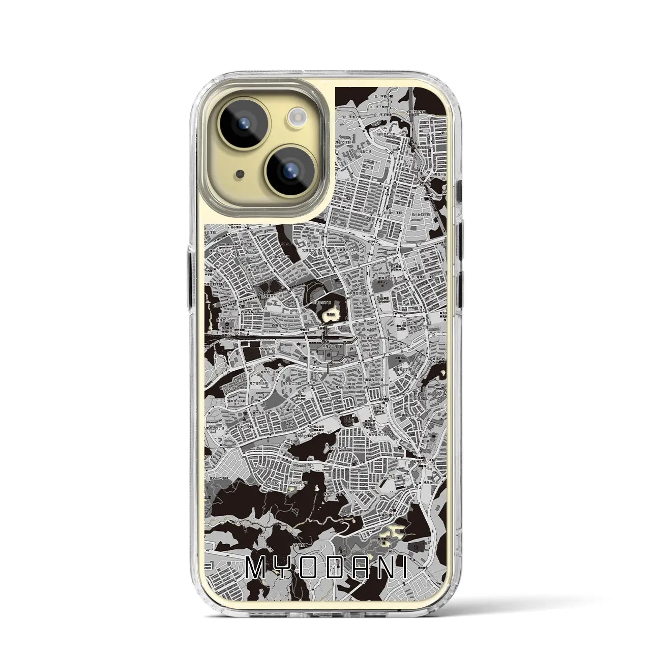 【名谷(兵庫県)】地図柄iPhoneケース(MagSafeタイプ)