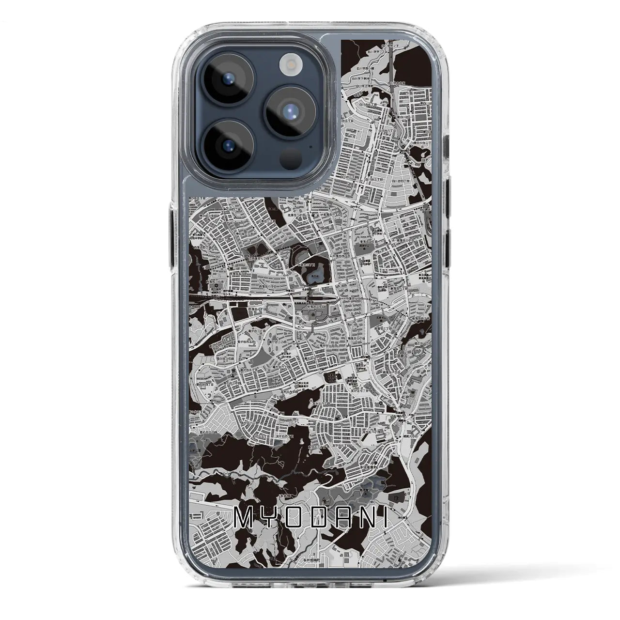 【名谷(兵庫県)】地図柄iPhoneケース(MagSafeタイプ)