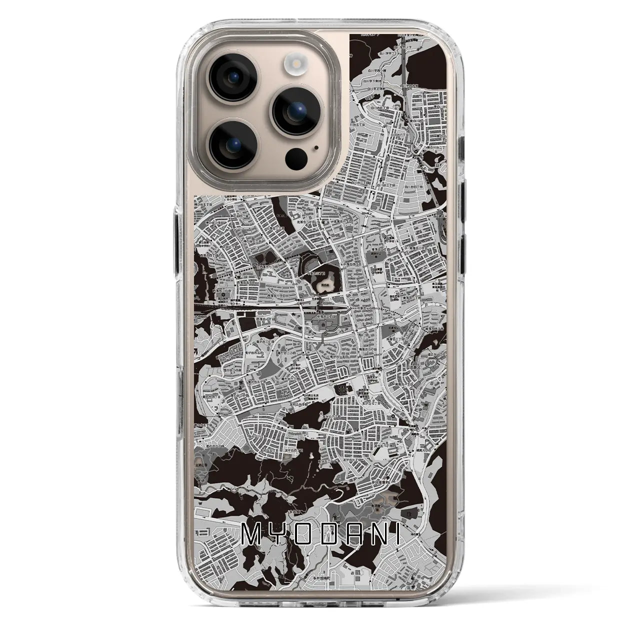 【名谷(兵庫県)】地図柄iPhoneケース(MagSafeタイプ)