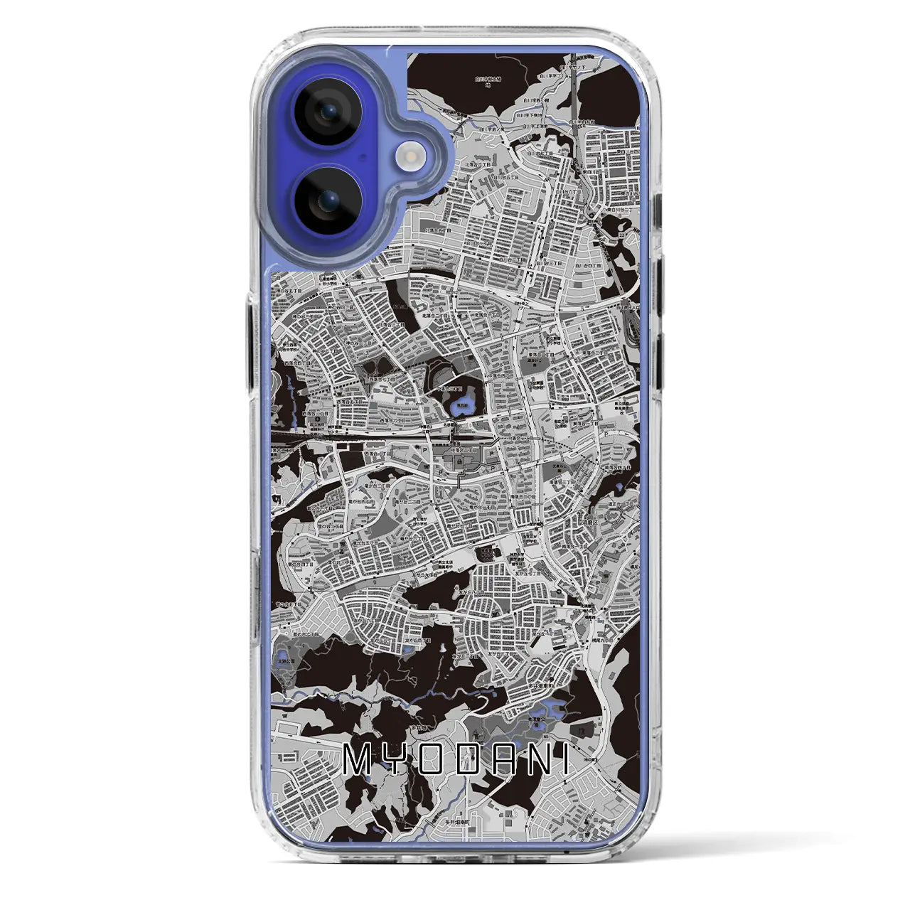 【名谷(兵庫県)】地図柄iPhoneケース(MagSafeタイプ)