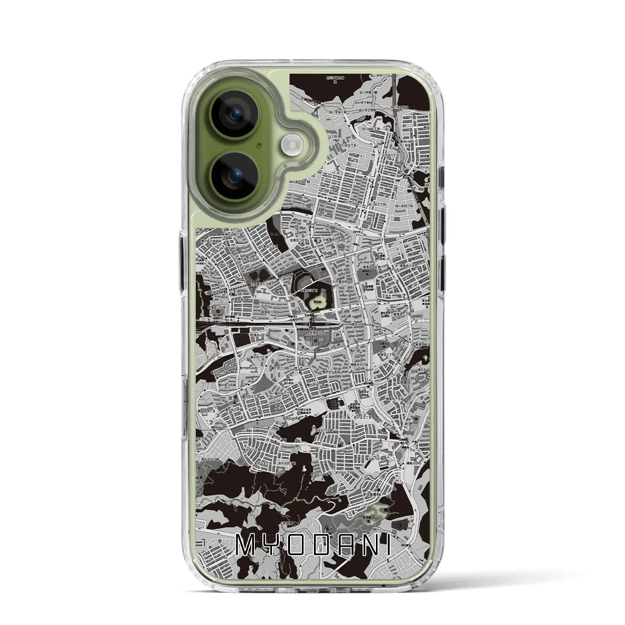 【名谷(兵庫県)】地図柄iPhoneケース(MagSafeタイプ)