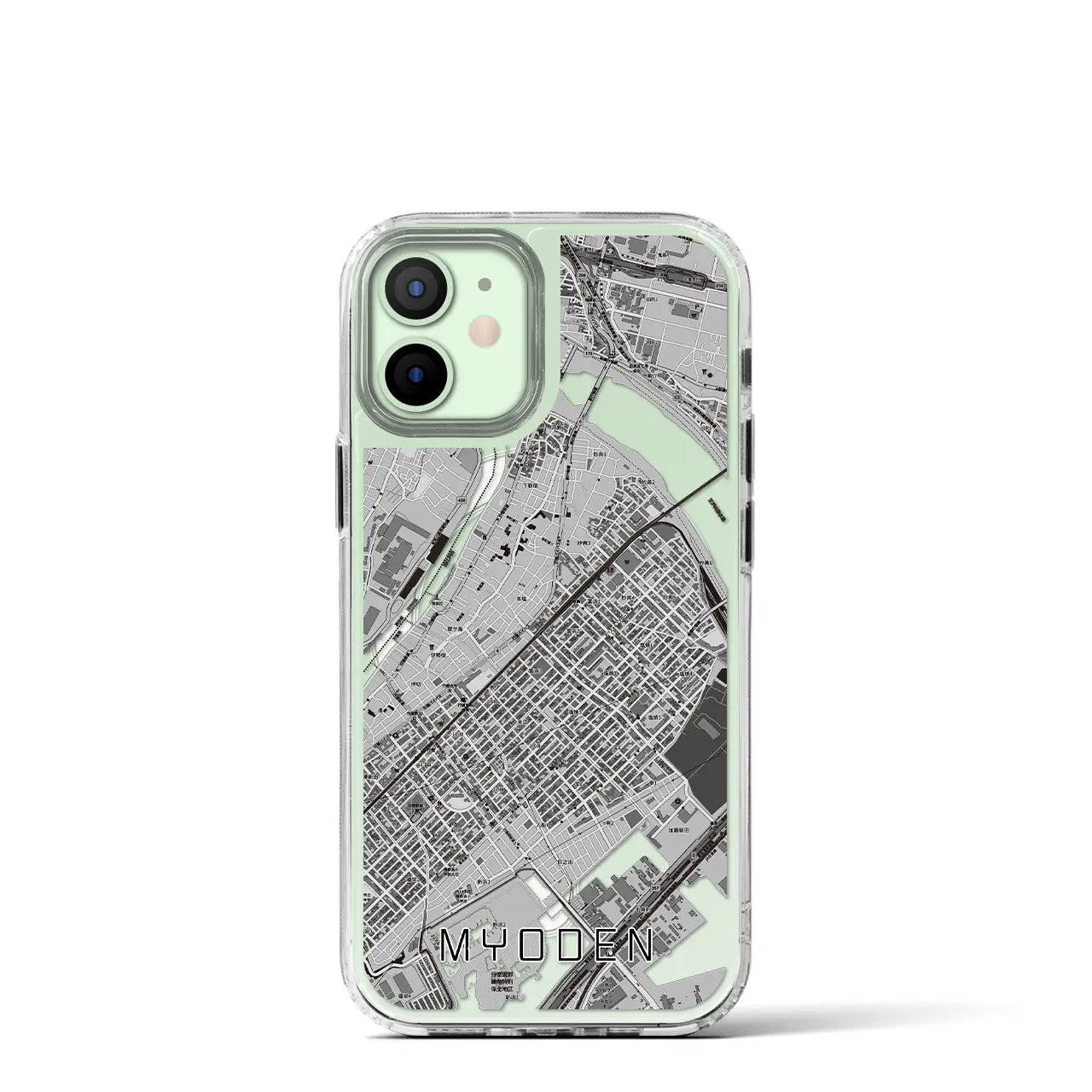 【妙典(千葉県)】地図柄iPhoneケース(MagSafeタイプ)