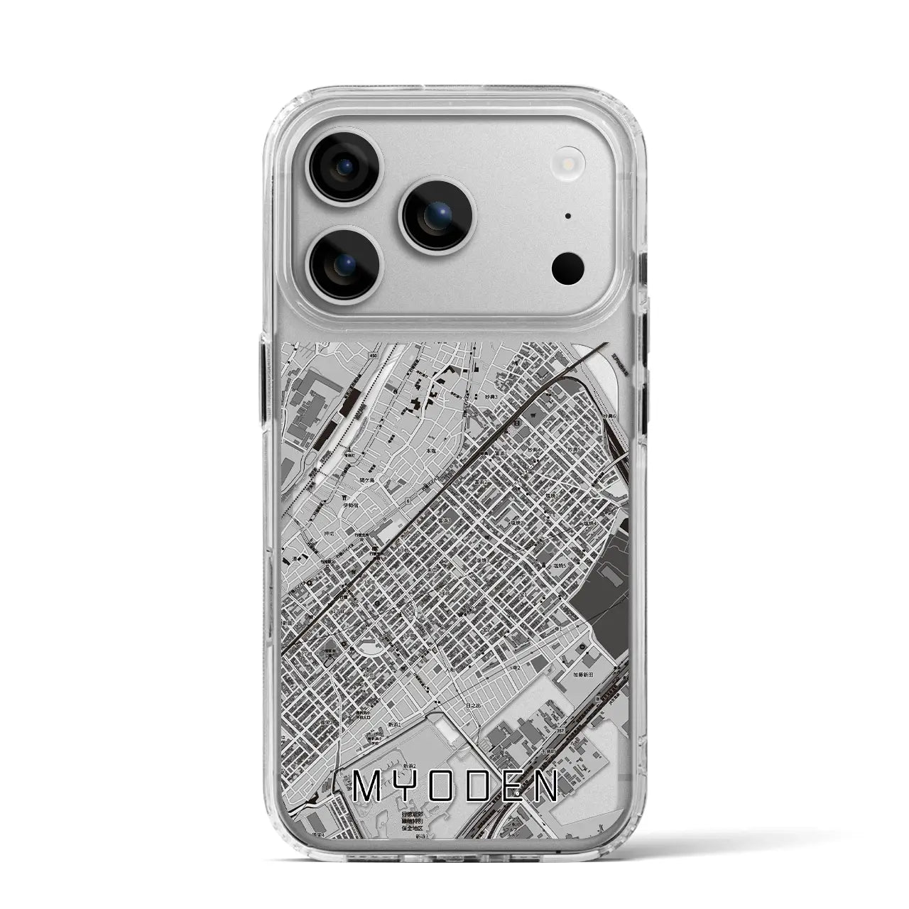 【妙典(千葉県)】地図柄iPhoneケース(MagSafeタイプ)