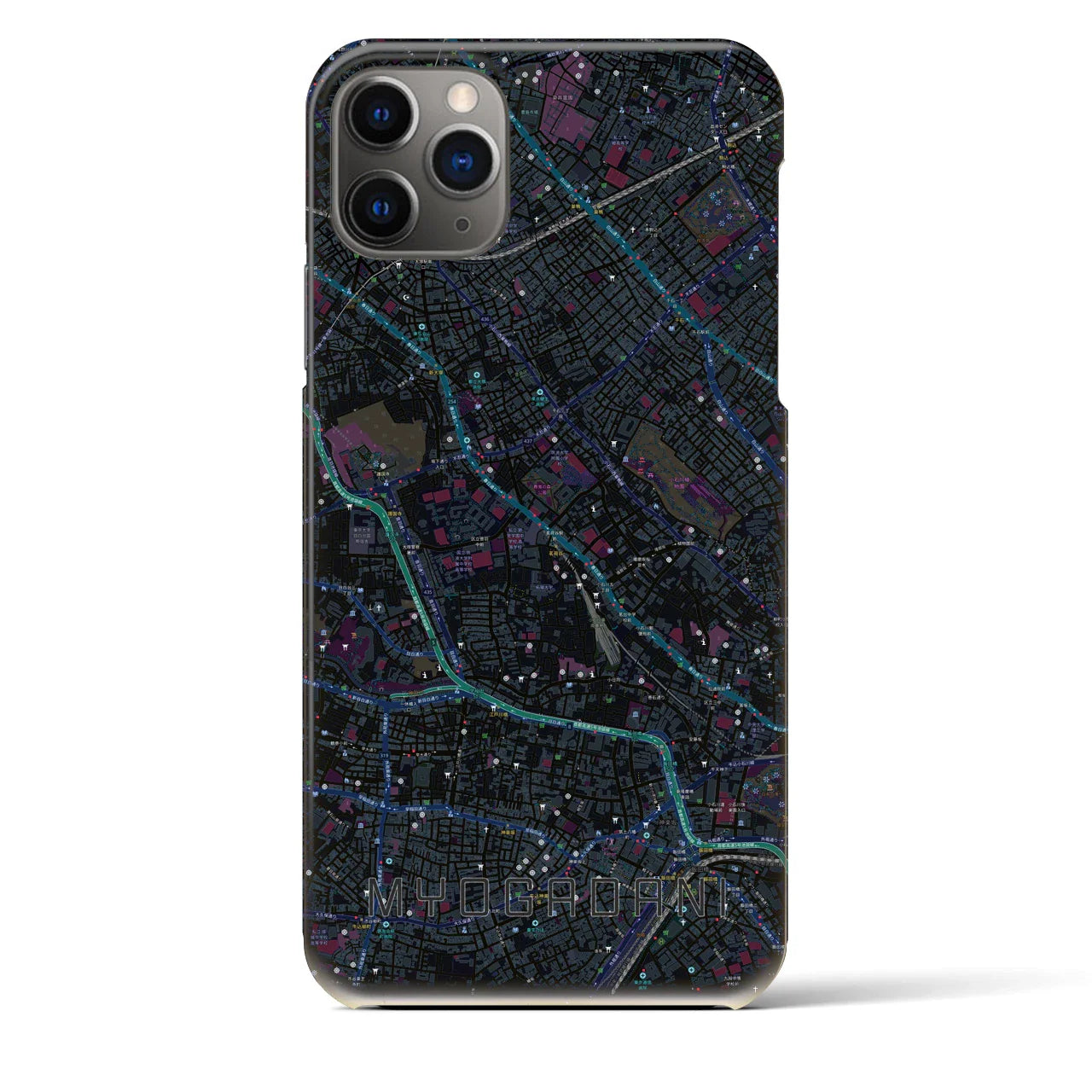 【茗荷谷(東京都)】地図柄iPhoneケース(バックカバータイプ)