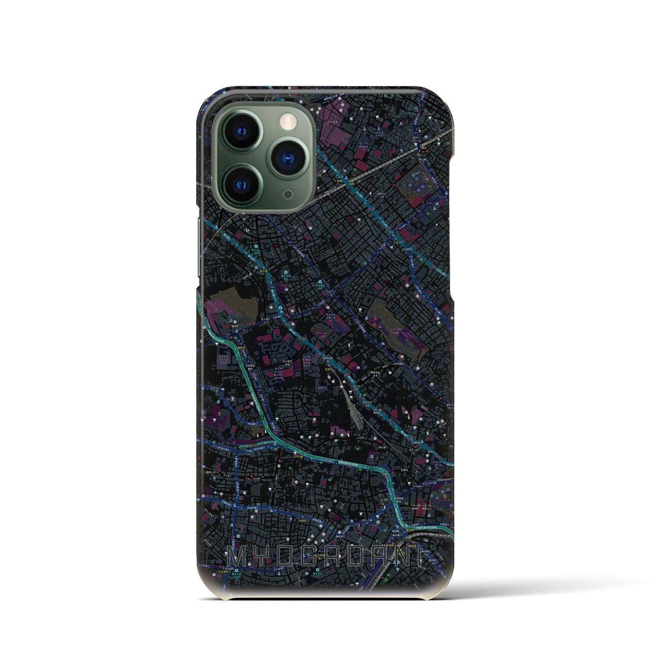 【茗荷谷(東京都)】地図柄iPhoneケース(バックカバータイプ)