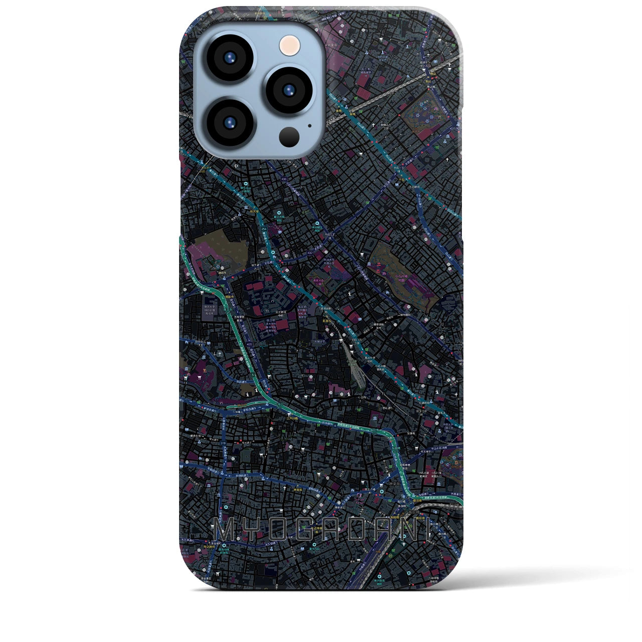 【茗荷谷(東京都)】地図柄iPhoneケース(バックカバータイプ)