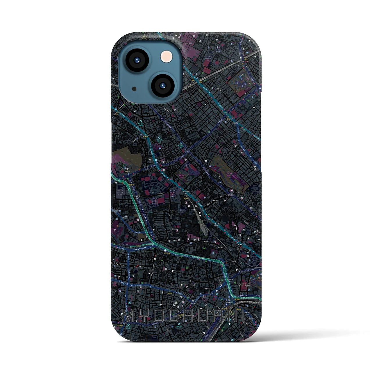 【茗荷谷(東京都)】地図柄iPhoneケース(バックカバータイプ)