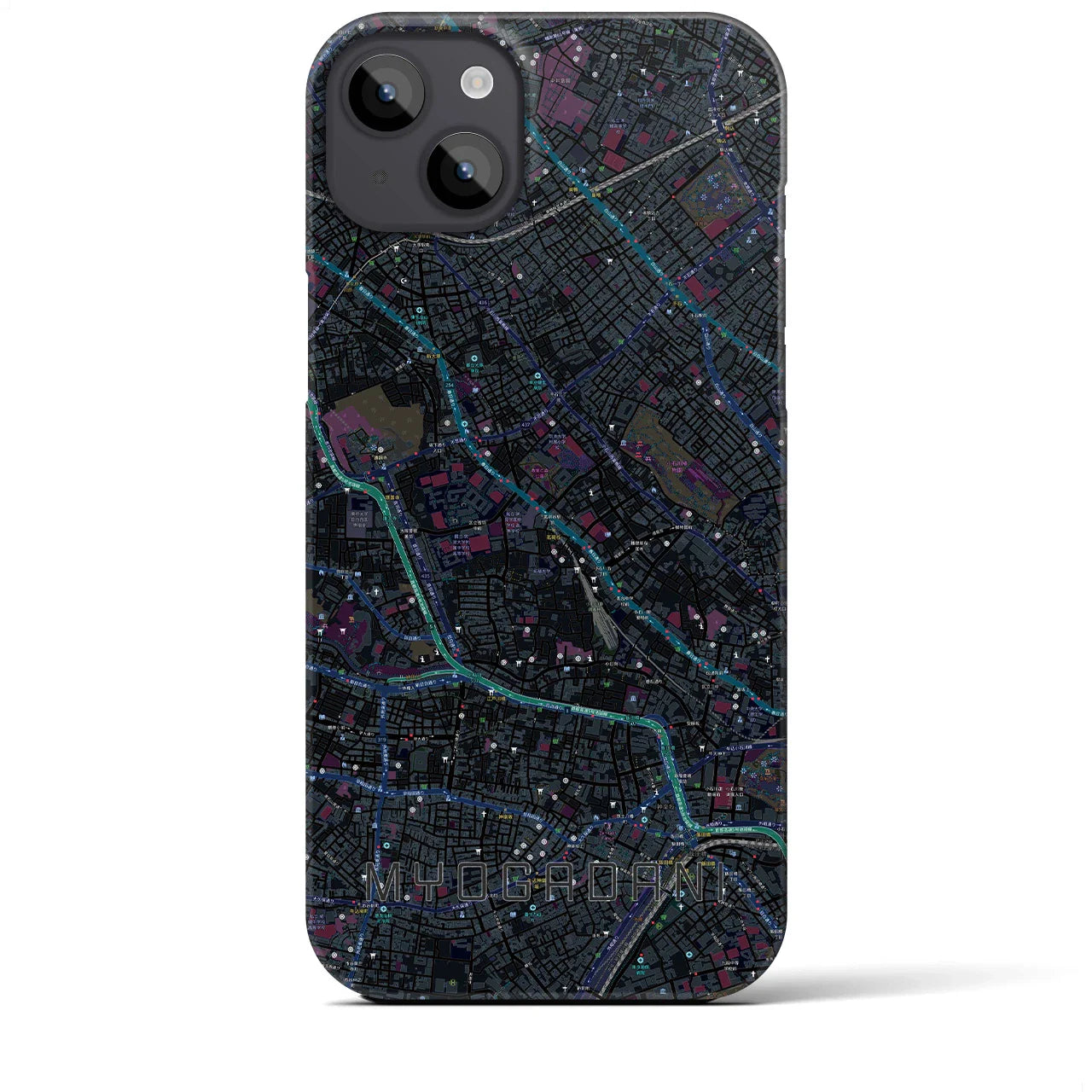 【茗荷谷(東京都)】地図柄iPhoneケース(バックカバータイプ)