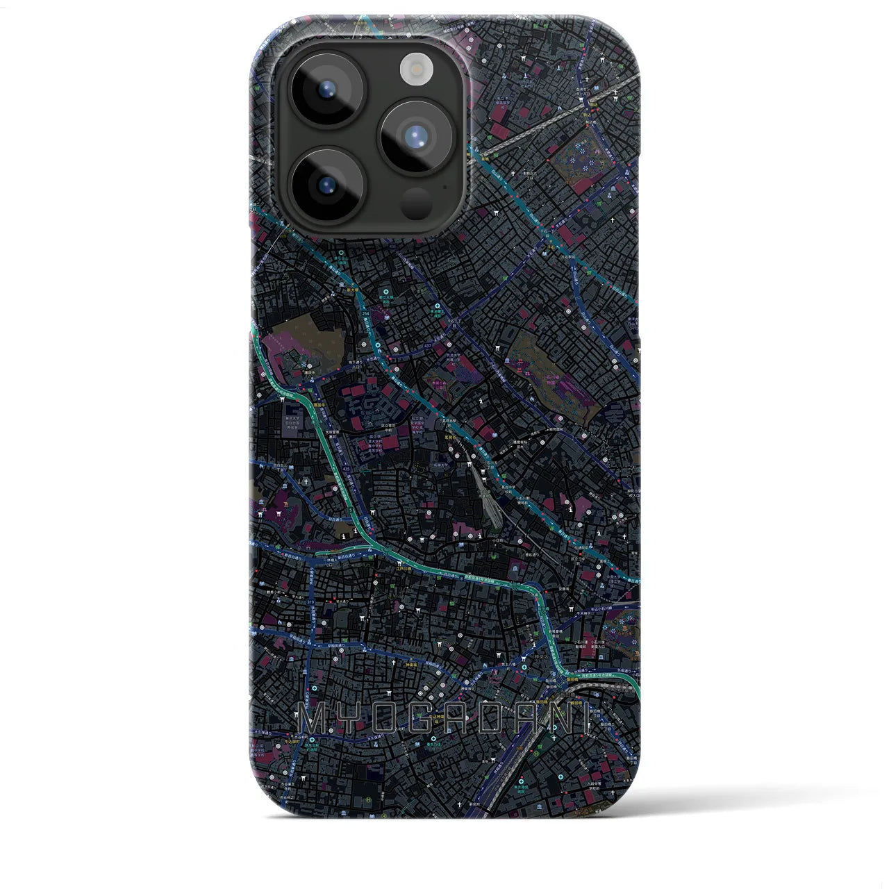 【茗荷谷(東京都)】地図柄iPhoneケース(バックカバータイプ)