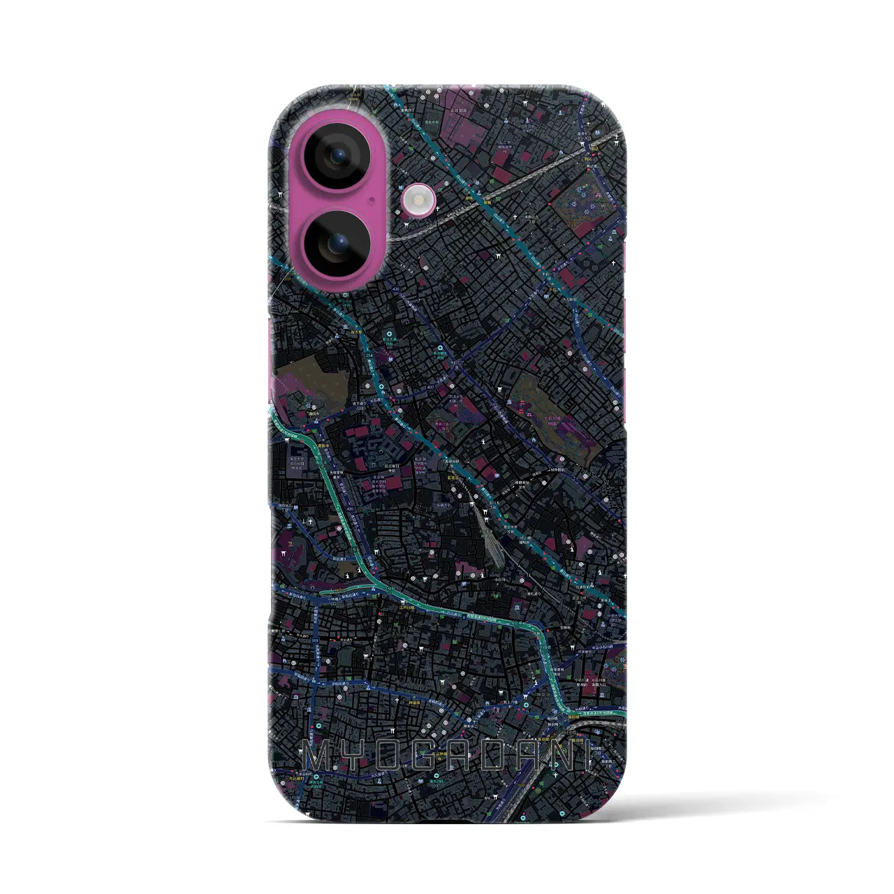 【茗荷谷(東京都)】地図柄iPhoneケース(バックカバータイプ)
