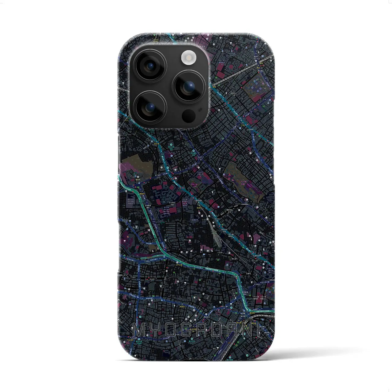 【茗荷谷(東京都)】地図柄iPhoneケース(バックカバータイプ)
