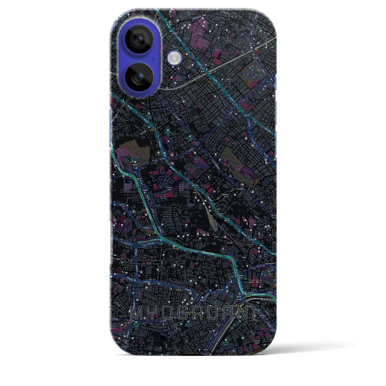 【茗荷谷(東京都)】地図柄iPhoneケース(バックカバータイプ)