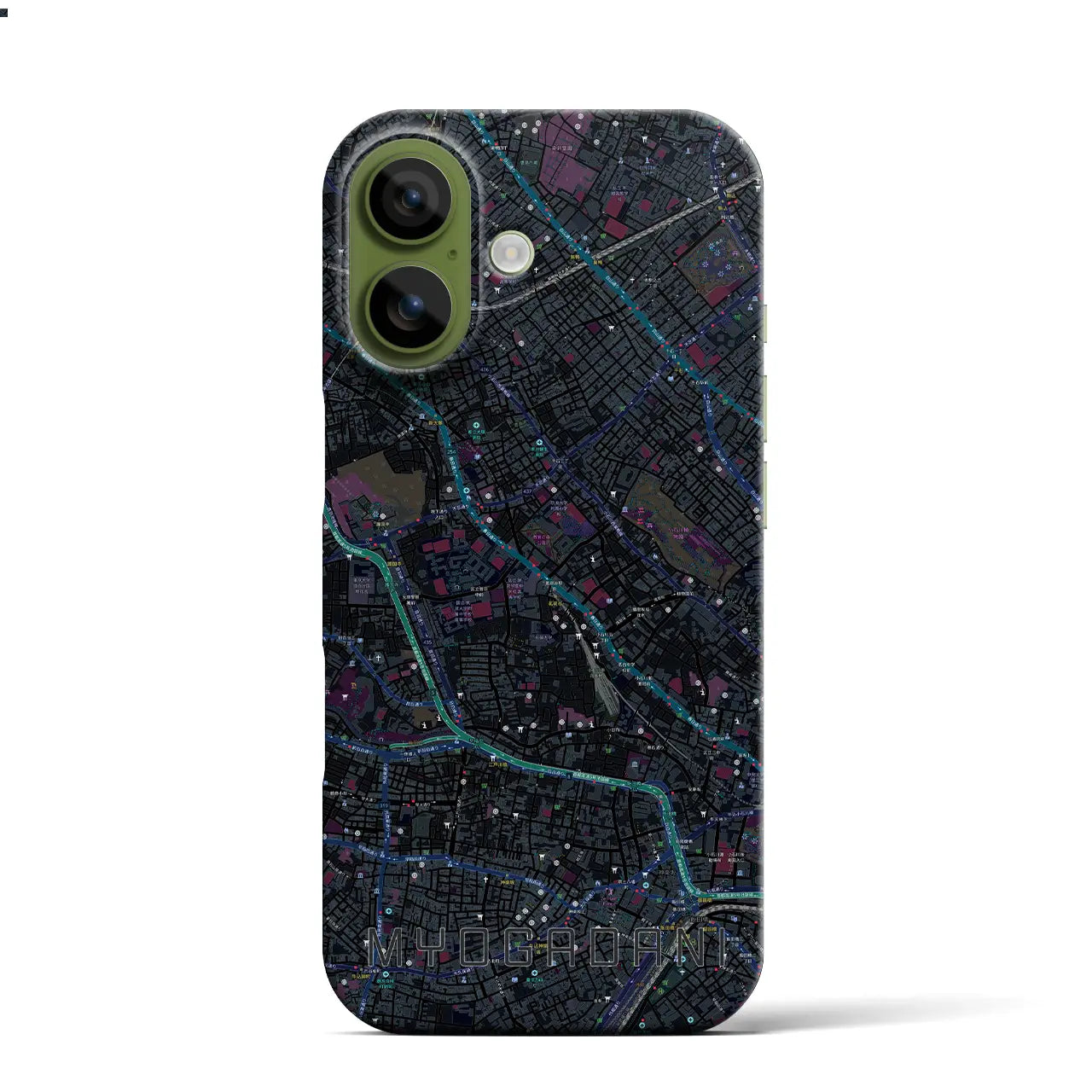 【茗荷谷(東京都)】地図柄iPhoneケース(バックカバータイプ)
