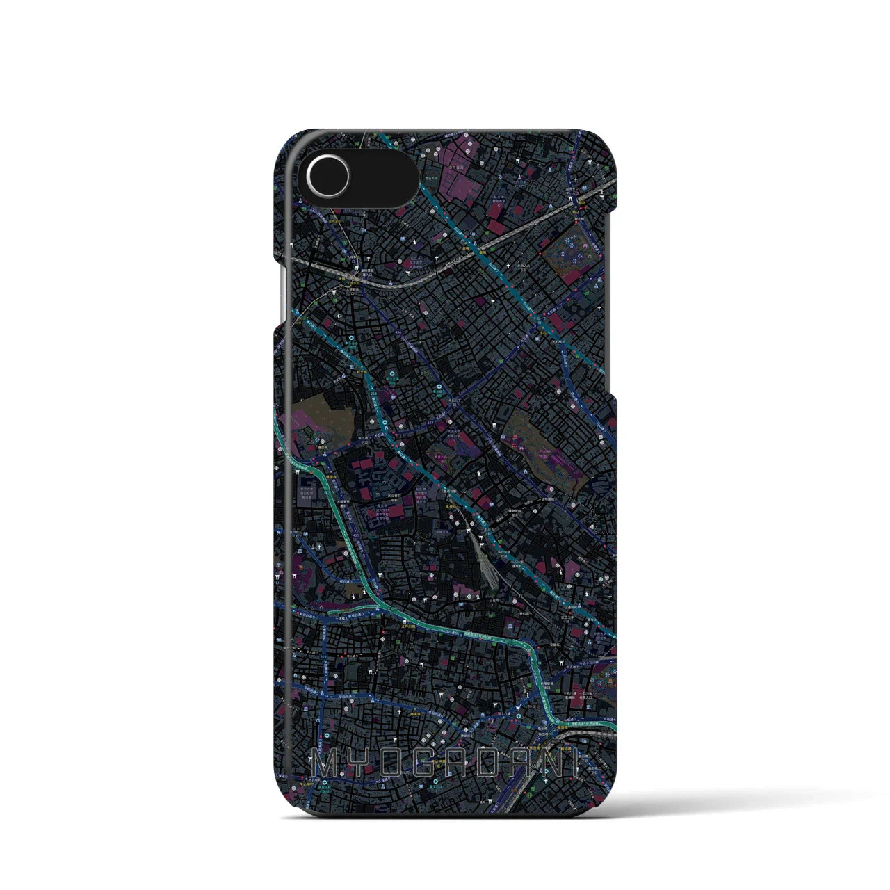 【茗荷谷(東京都)】地図柄iPhoneケース(バックカバータイプ)