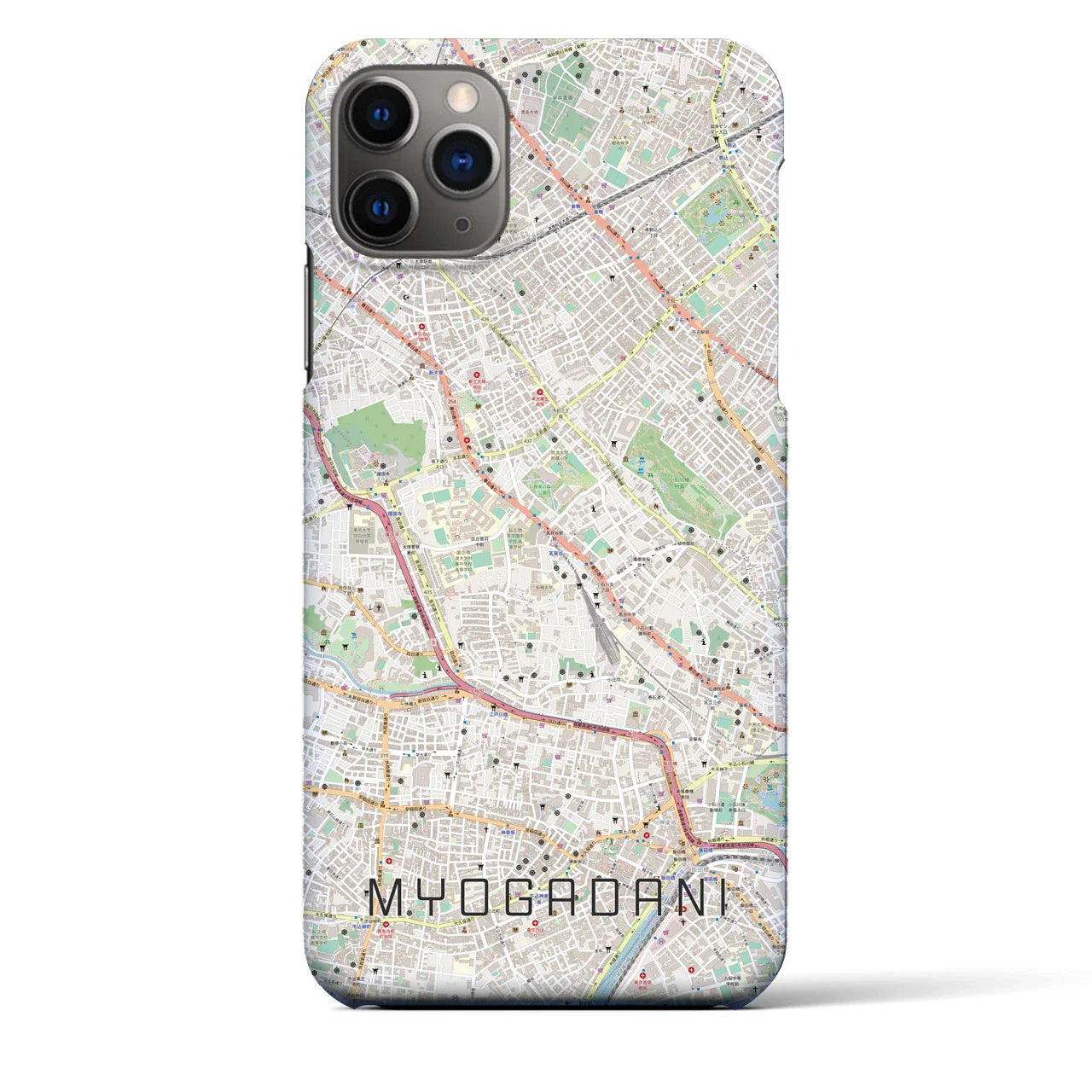 【茗荷谷(東京都)】地図柄iPhoneケース(バックカバータイプ)