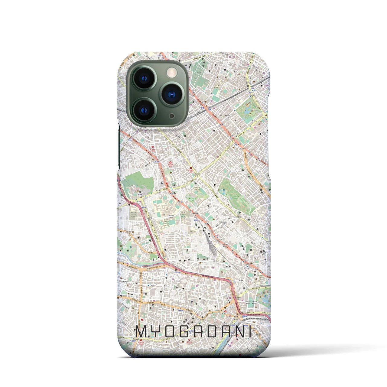 【茗荷谷(東京都)】地図柄iPhoneケース(バックカバータイプ)
