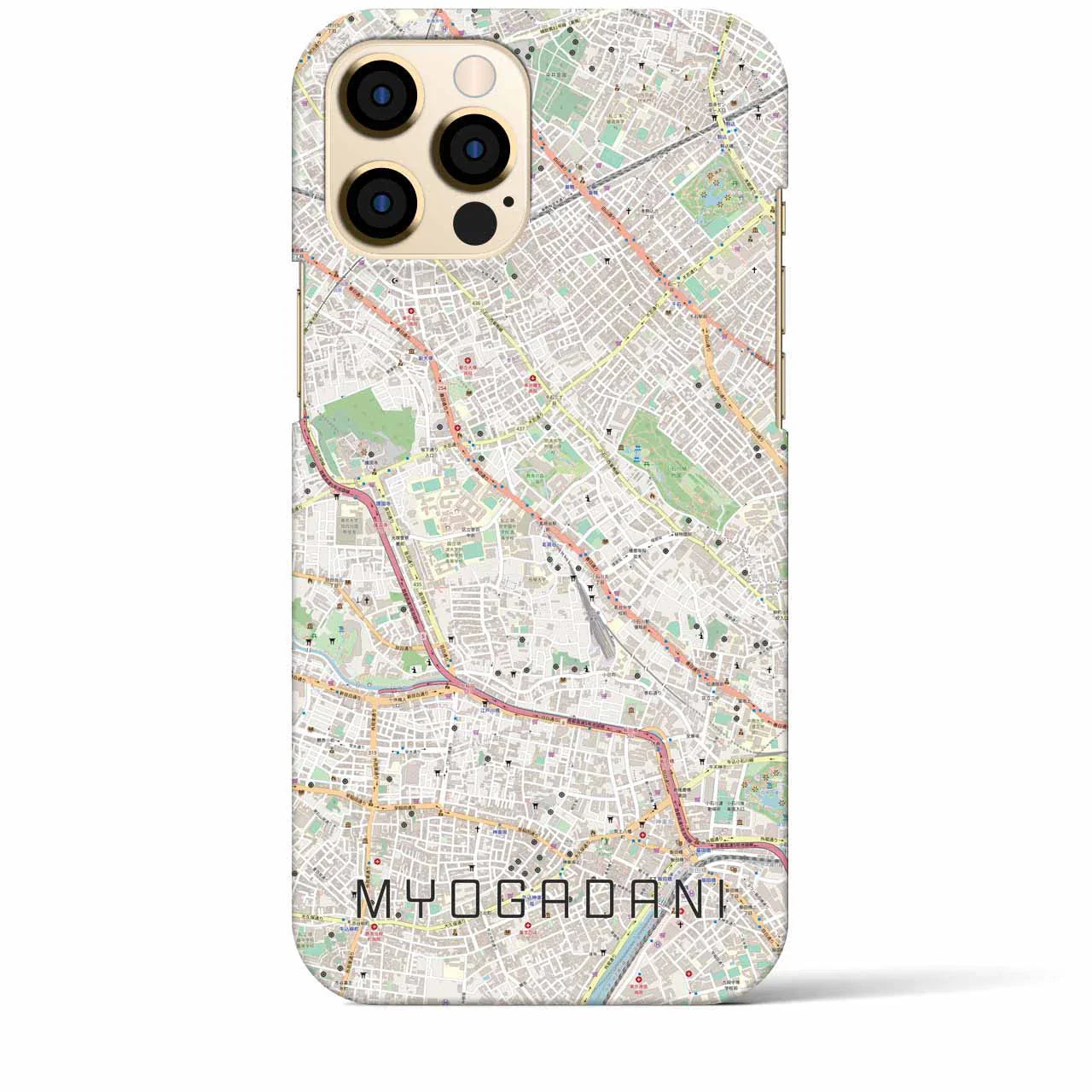 【茗荷谷(東京都)】地図柄iPhoneケース(バックカバータイプ)
