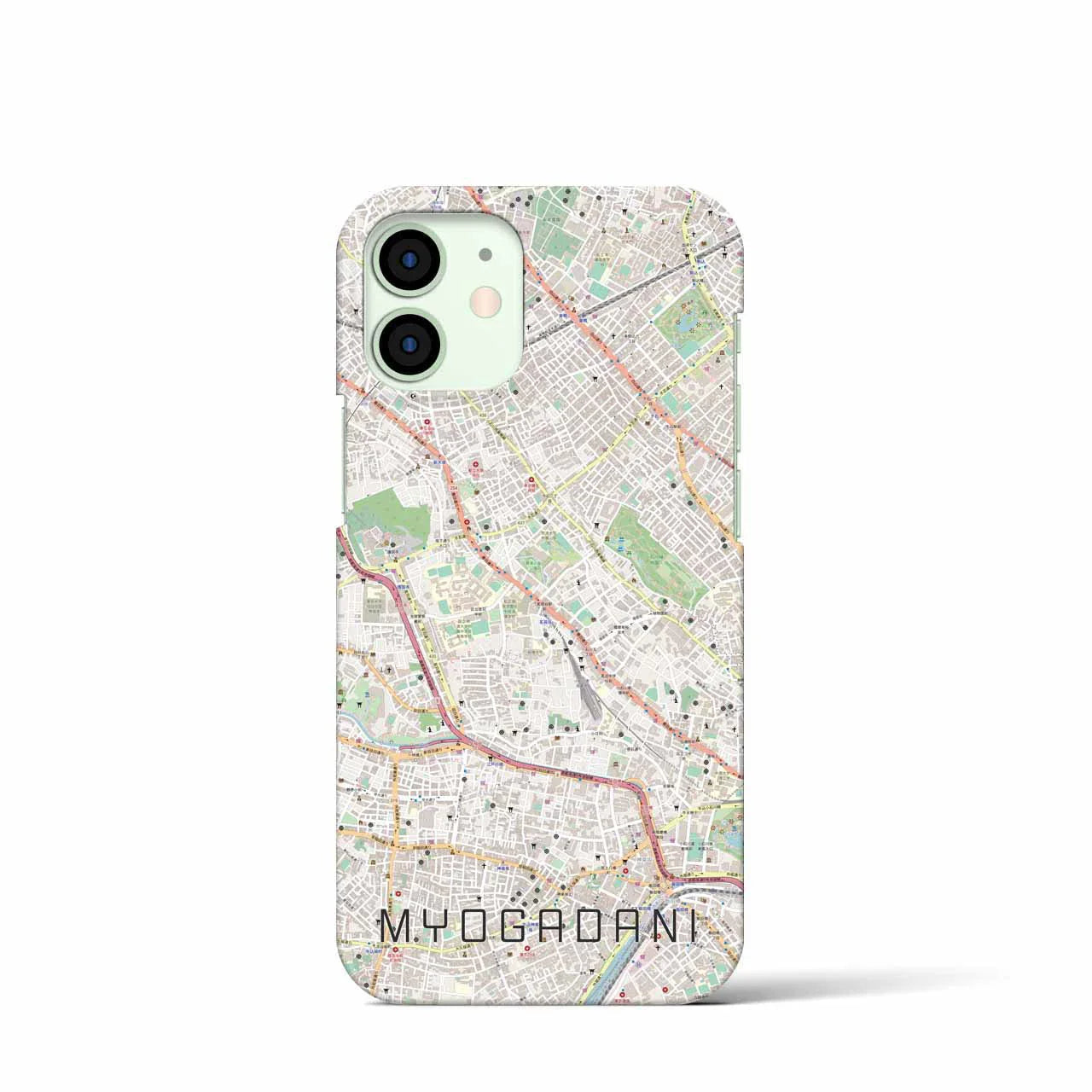 【茗荷谷(東京都)】地図柄iPhoneケース(バックカバータイプ)