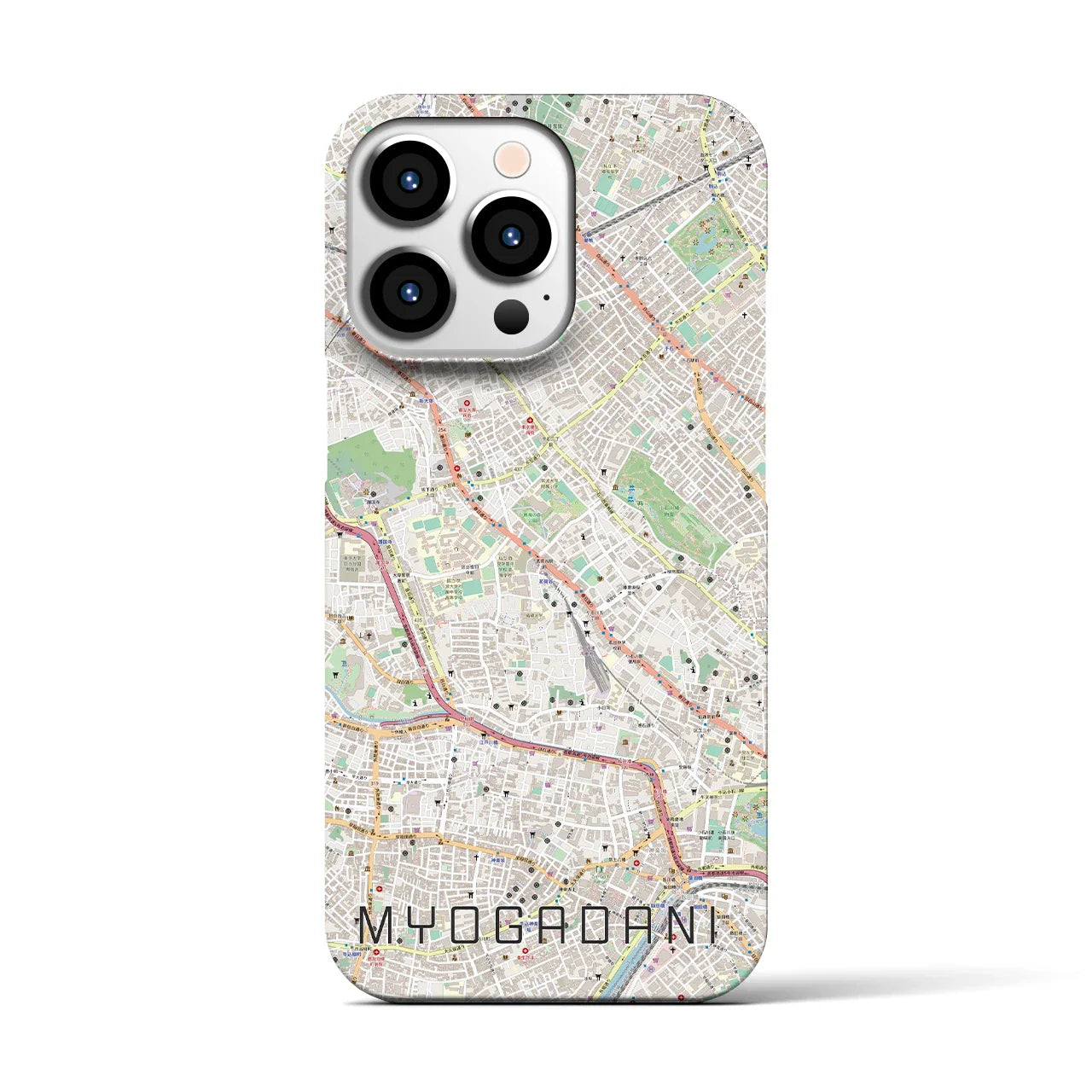 【茗荷谷(東京都)】地図柄iPhoneケース(バックカバータイプ)