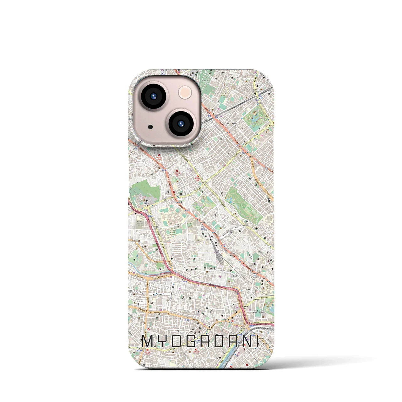 【茗荷谷(東京都)】地図柄iPhoneケース(バックカバータイプ)