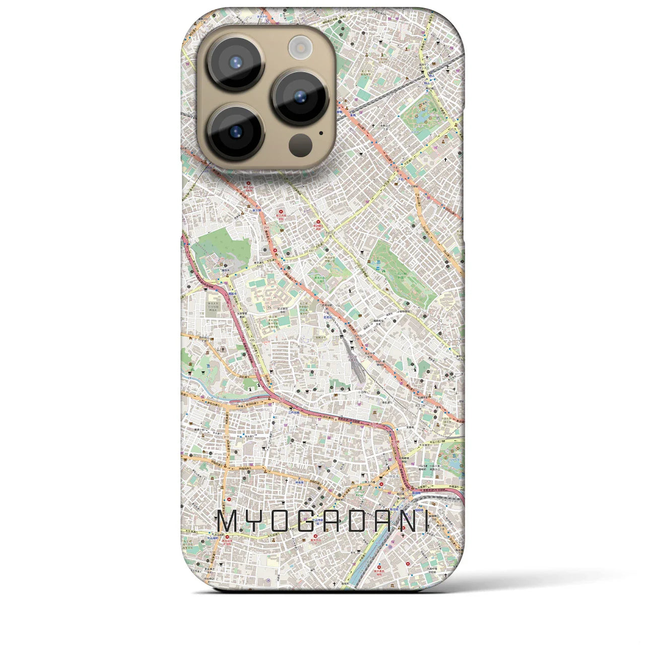 【茗荷谷(東京都)】地図柄iPhoneケース(バックカバータイプ)