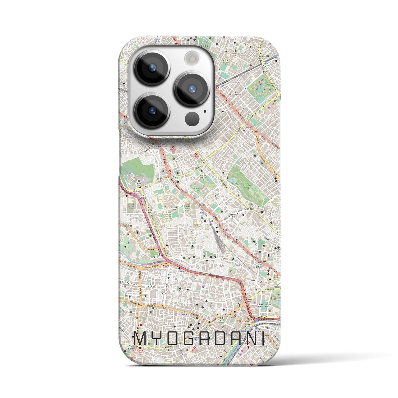 【茗荷谷(東京都)】地図柄iPhoneケース(バックカバータイプ)