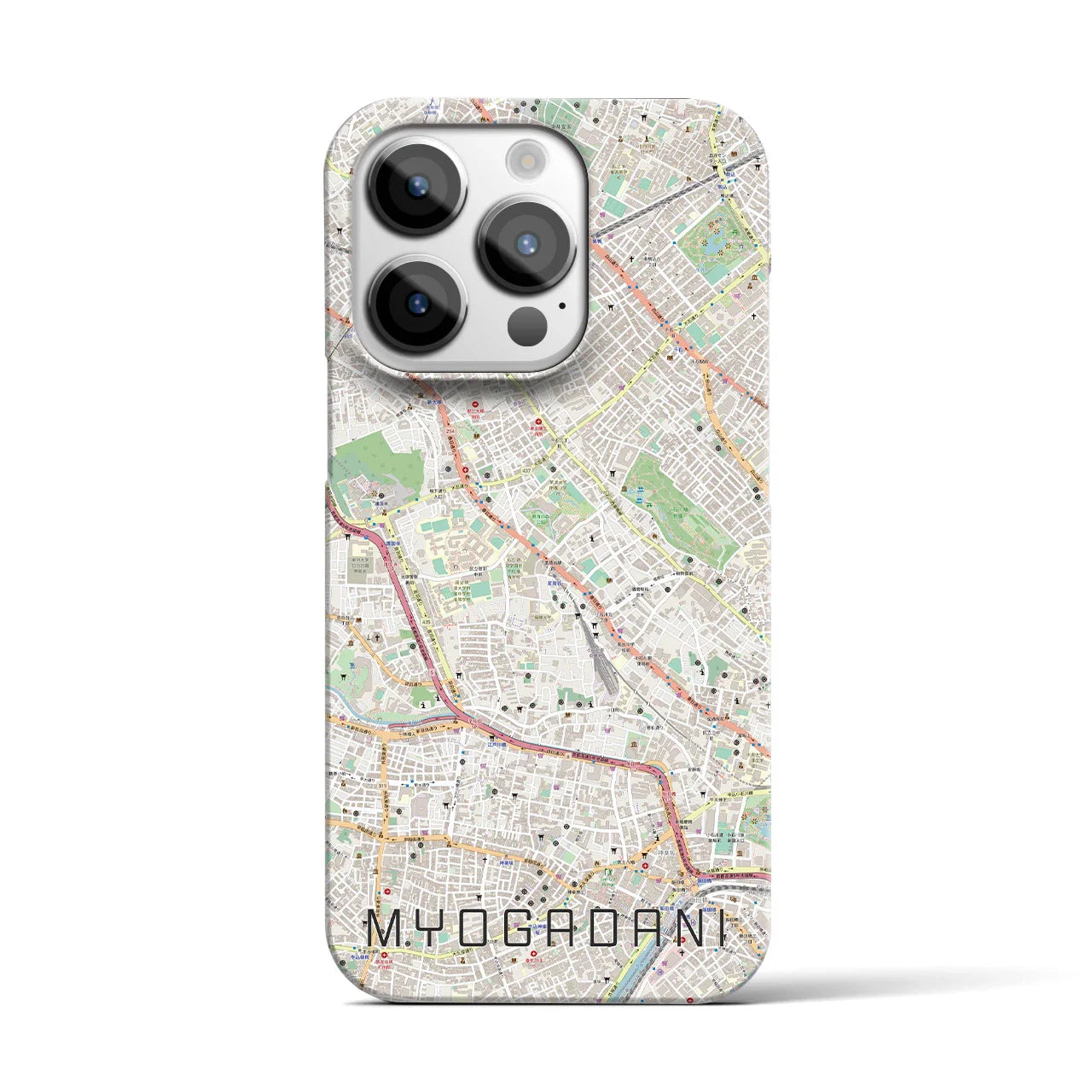 【茗荷谷(東京都)】地図柄iPhoneケース(バックカバータイプ)