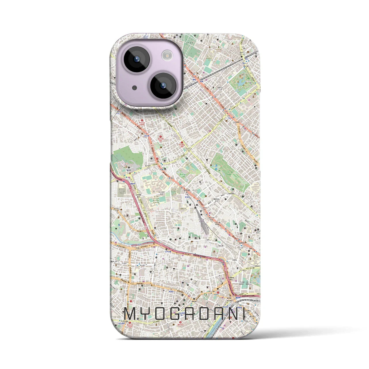 【茗荷谷(東京都)】地図柄iPhoneケース(バックカバータイプ)