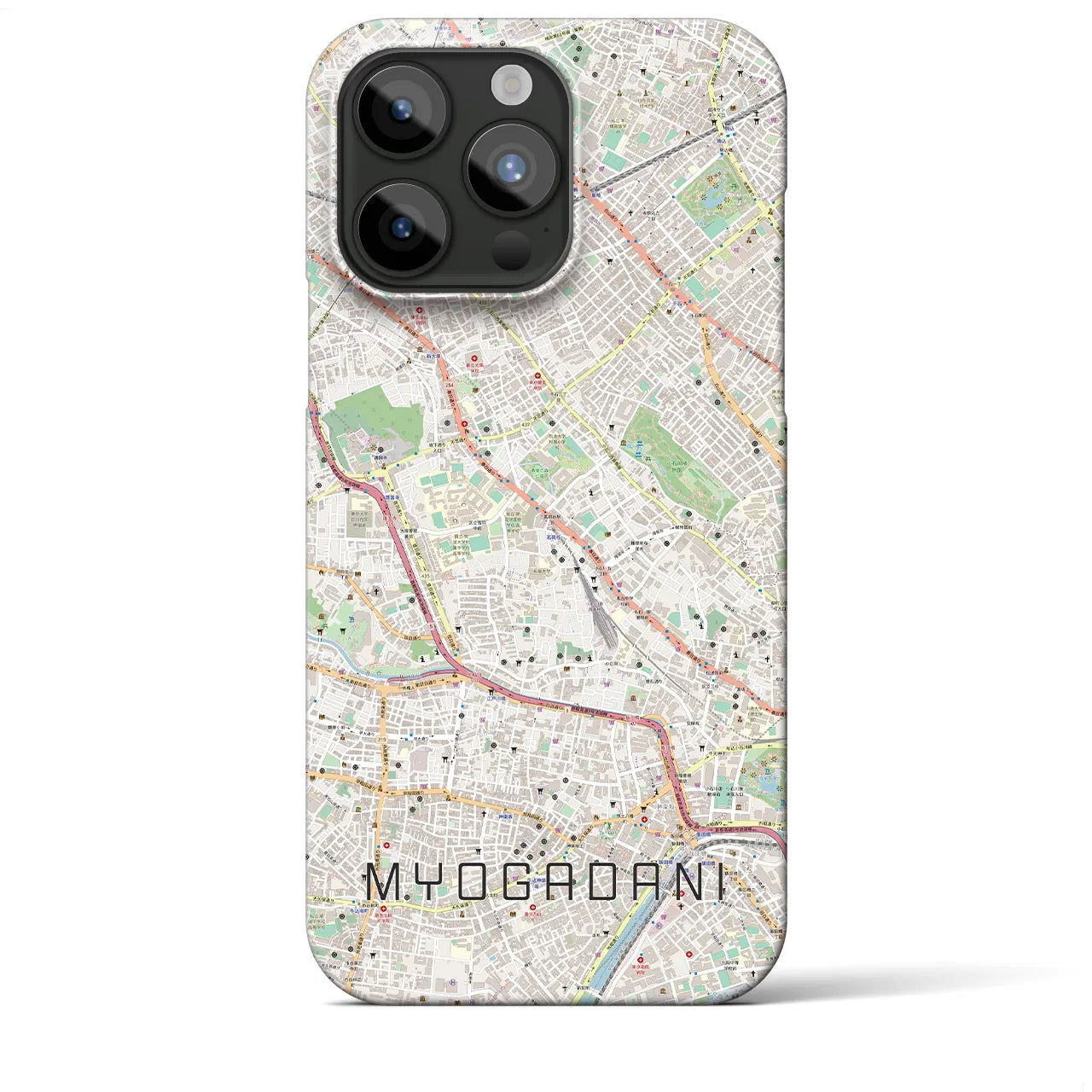 【茗荷谷(東京都)】地図柄iPhoneケース(バックカバータイプ)