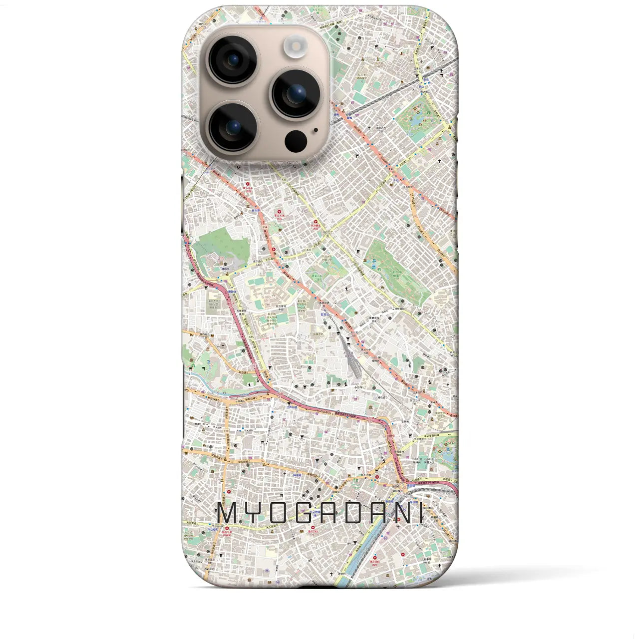 【茗荷谷(東京都)】地図柄iPhoneケース(バックカバータイプ)