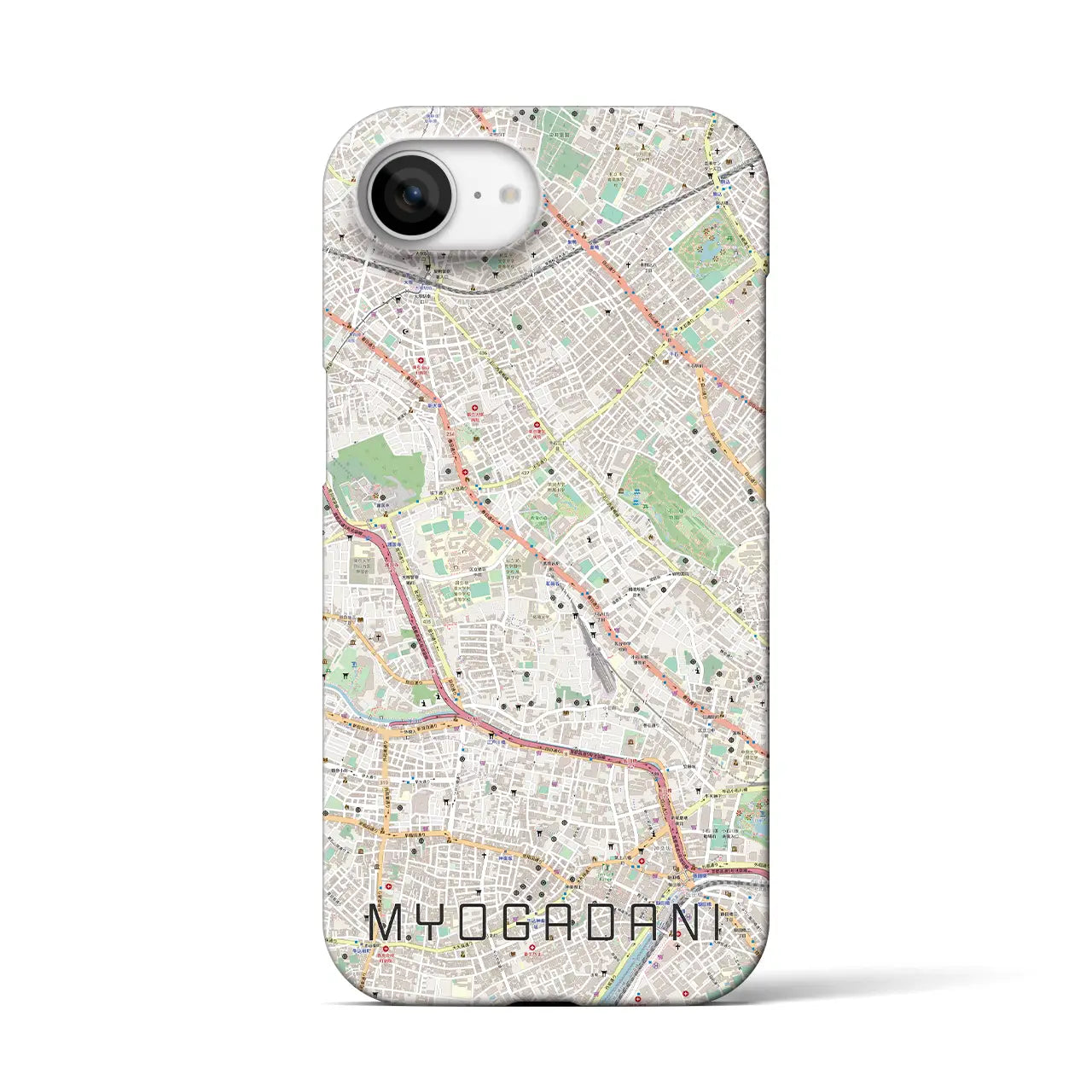 【茗荷谷(東京都)】地図柄iPhoneケース(バックカバータイプ)