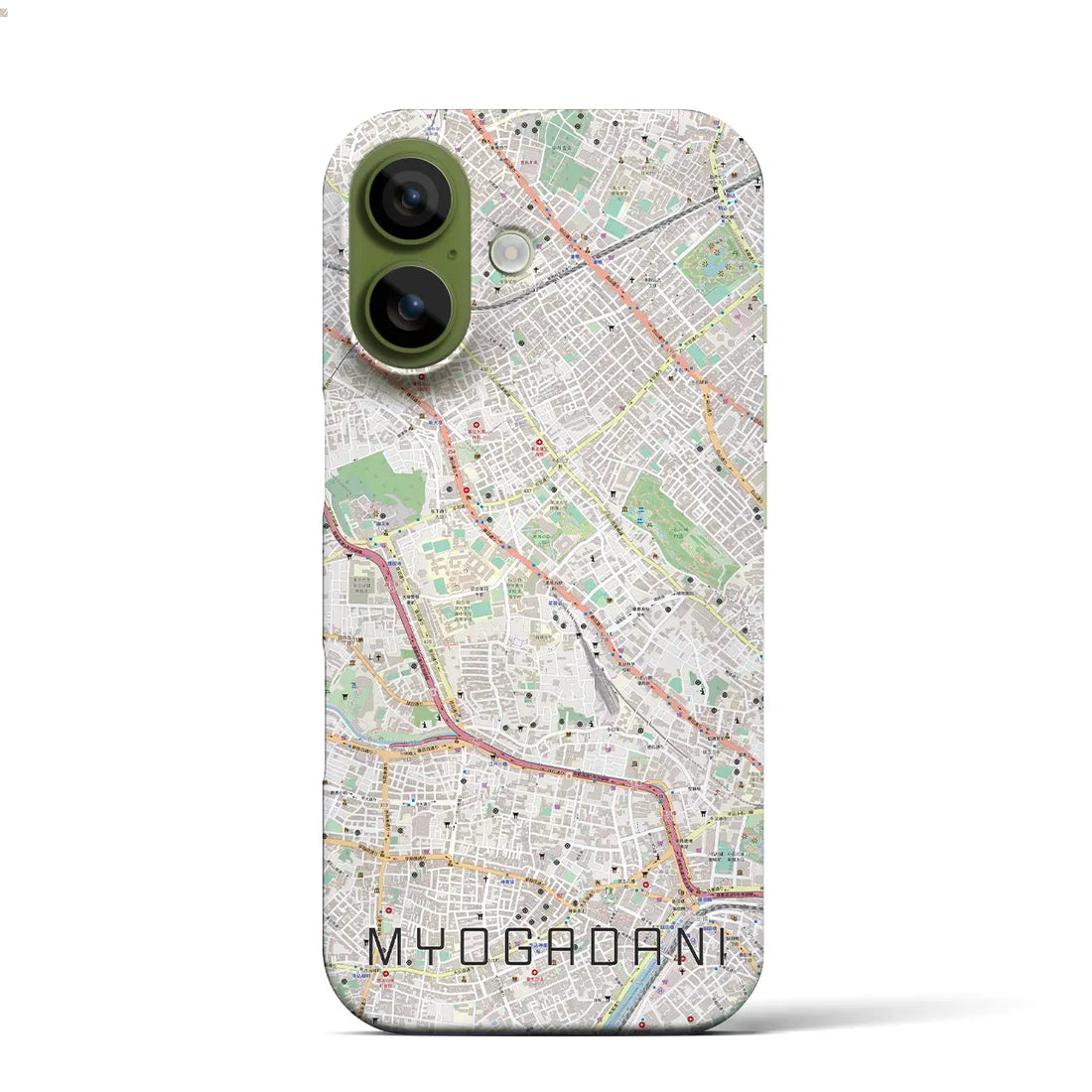 【茗荷谷(東京都)】地図柄iPhoneケース(バックカバータイプ)ナチュラル・iPhone 17 Pro Max 用