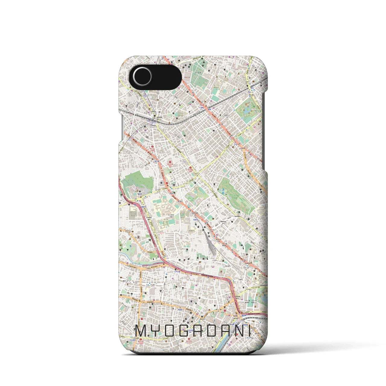 【茗荷谷(東京都)】地図柄iPhoneケース(バックカバータイプ)
