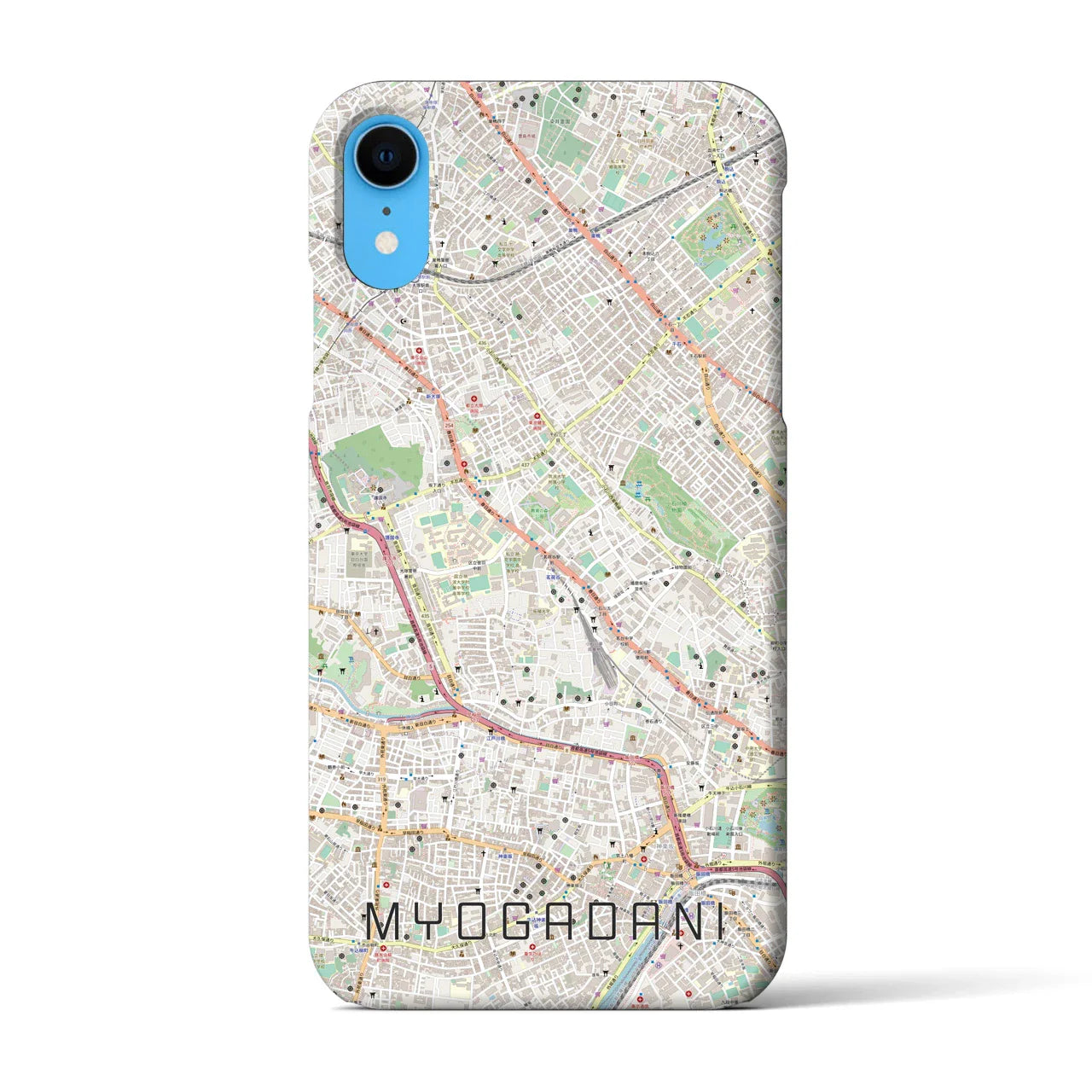 【茗荷谷(東京都)】地図柄iPhoneケース(バックカバータイプ)