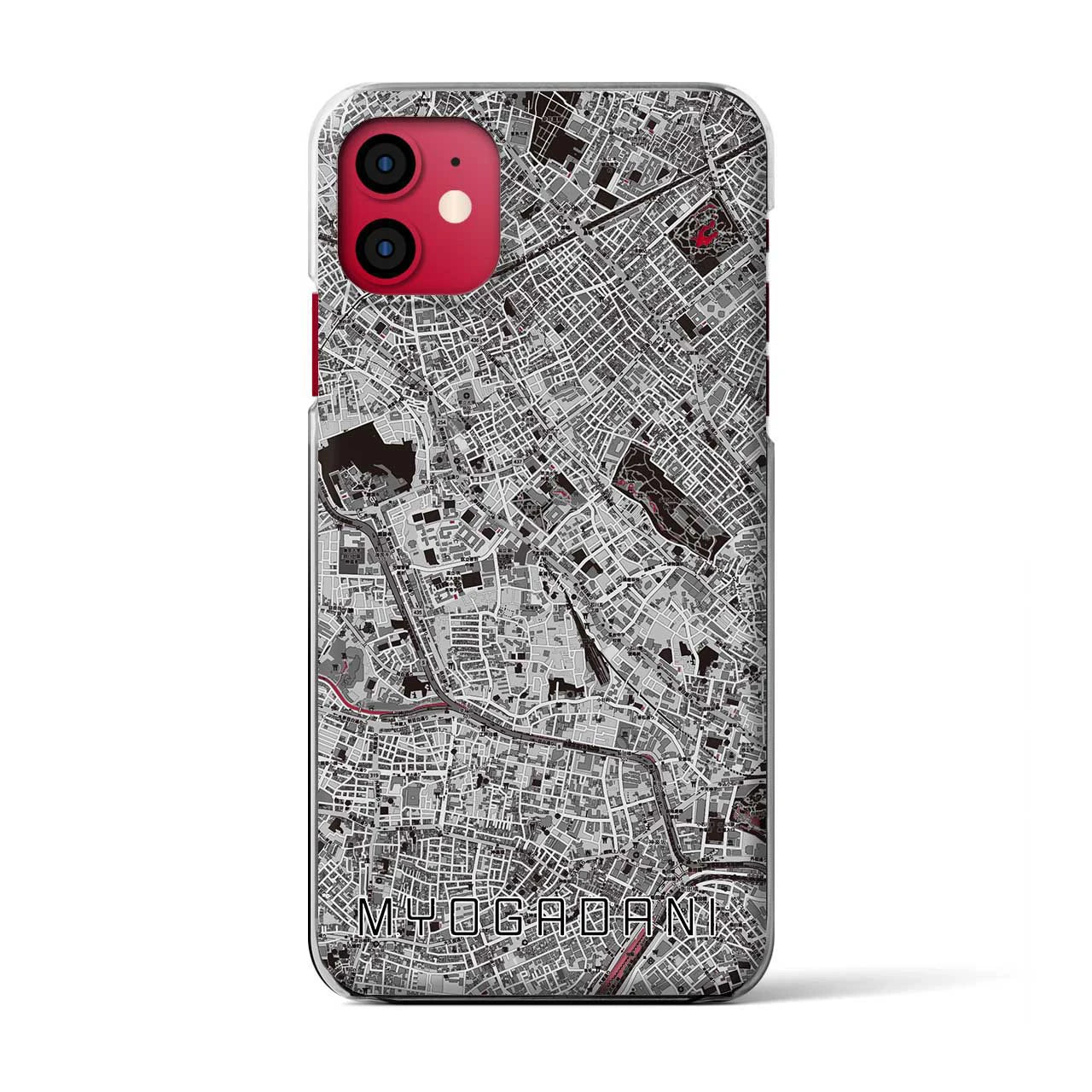 【茗荷谷(東京都)】地図柄iPhoneケース(クリアタイプ)