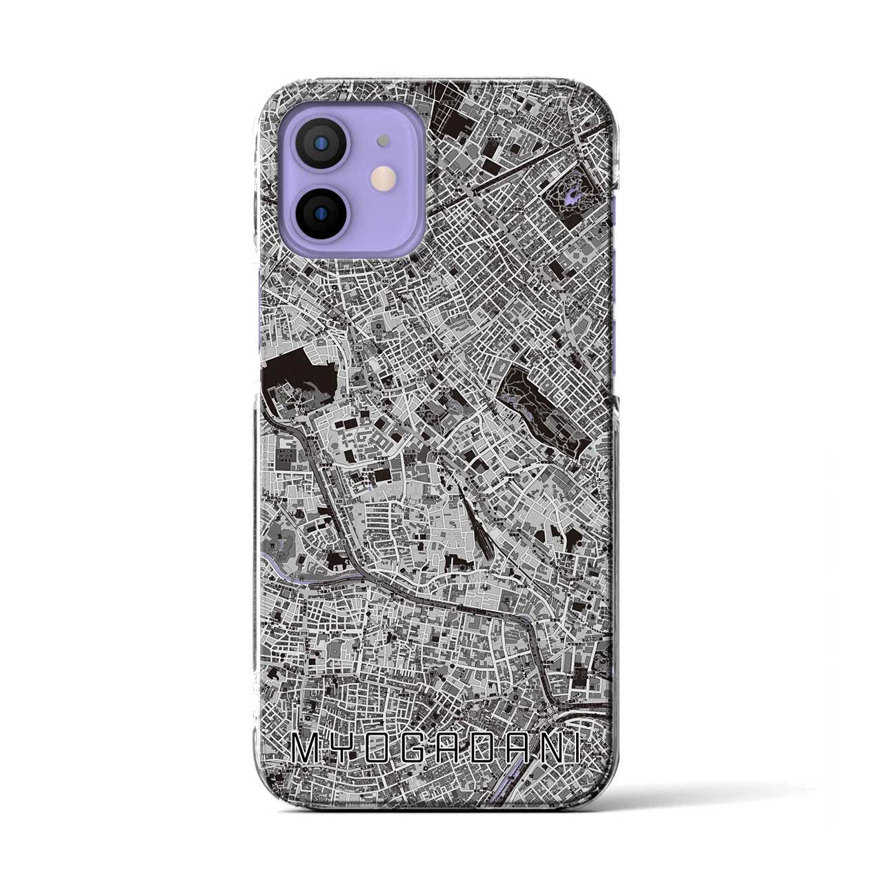 【茗荷谷(東京都)】地図柄iPhoneケース(クリアタイプ)